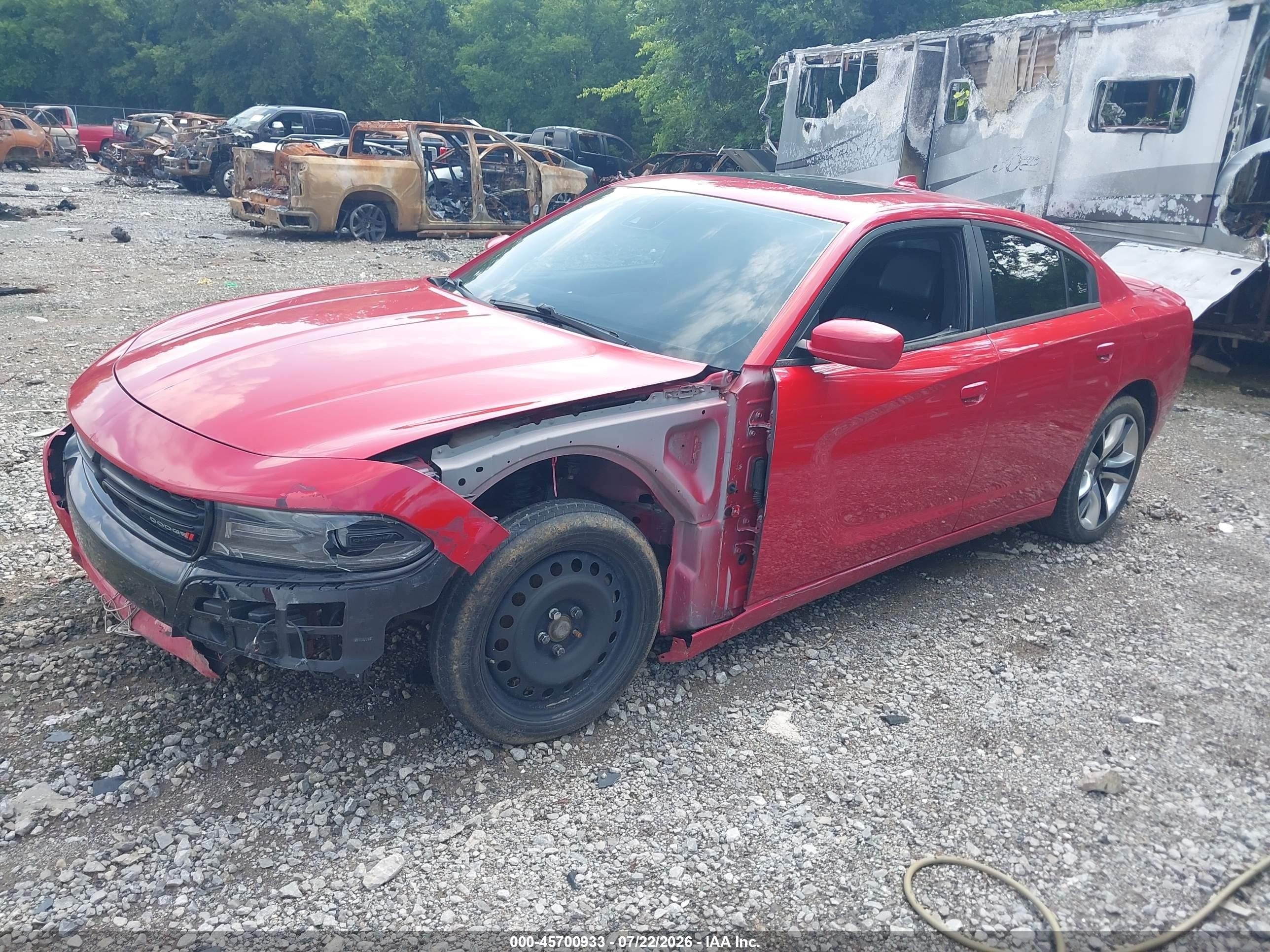 2015 Dodge Charger R/t Red vin: 2C3CDXCT1FH737992