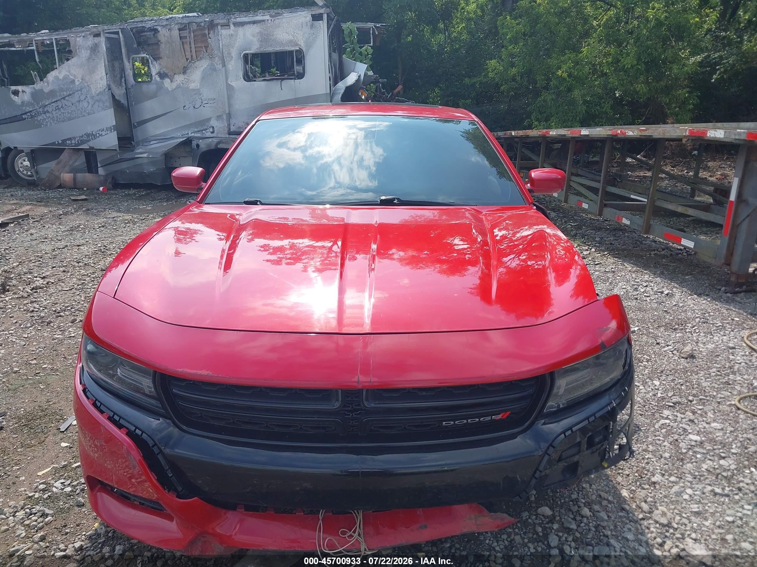 2015 Dodge Charger R/t Red vin: 2C3CDXCT1FH737992