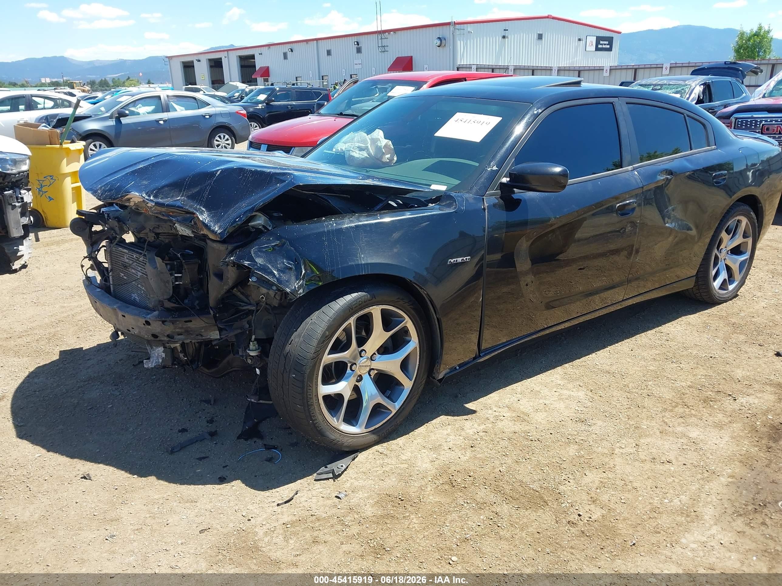 2015 Dodge Charger R/t Black vin: 2C3CDXCT1FH738043