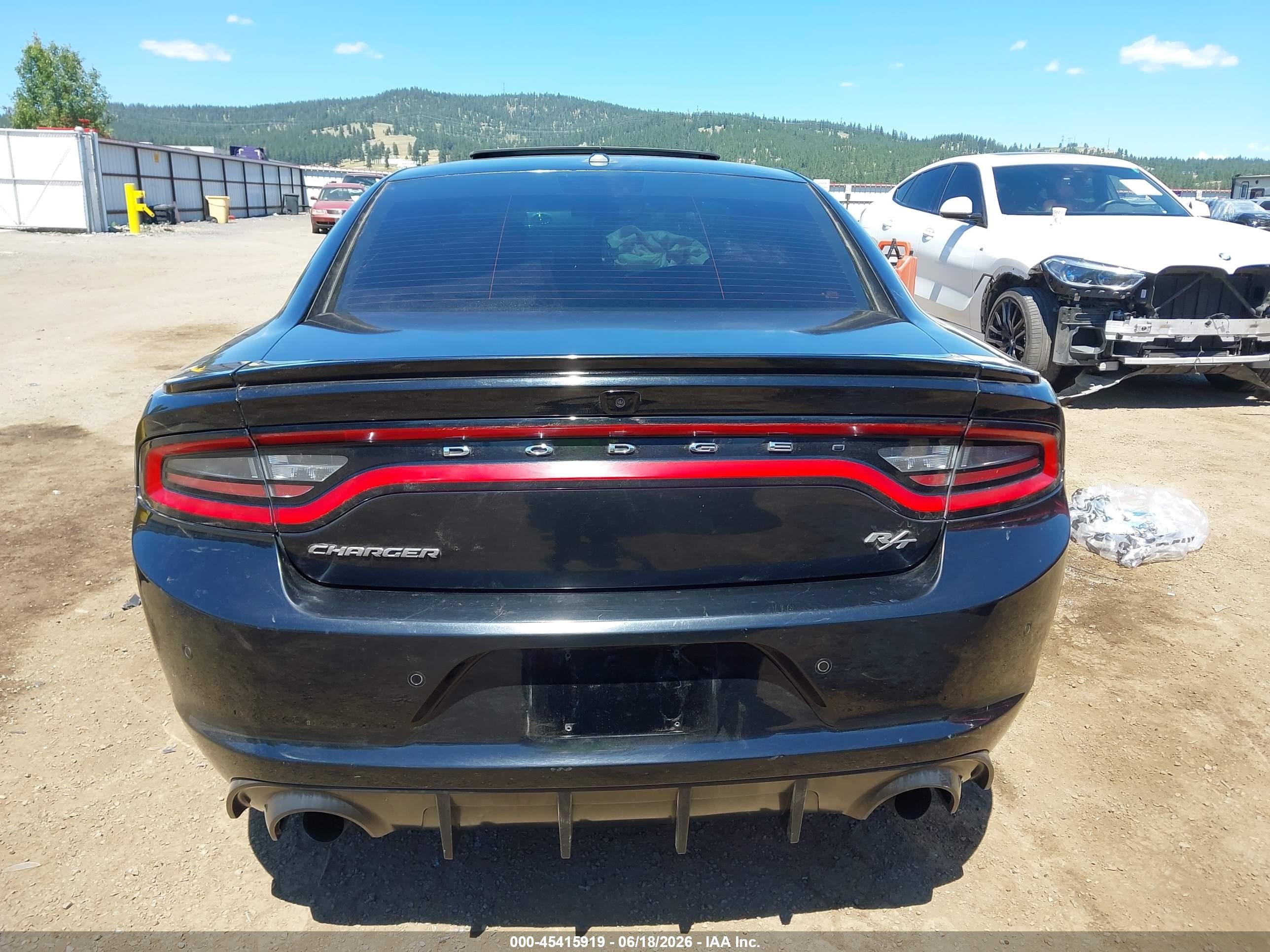 2015 Dodge Charger R/t Black vin: 2C3CDXCT1FH738043
