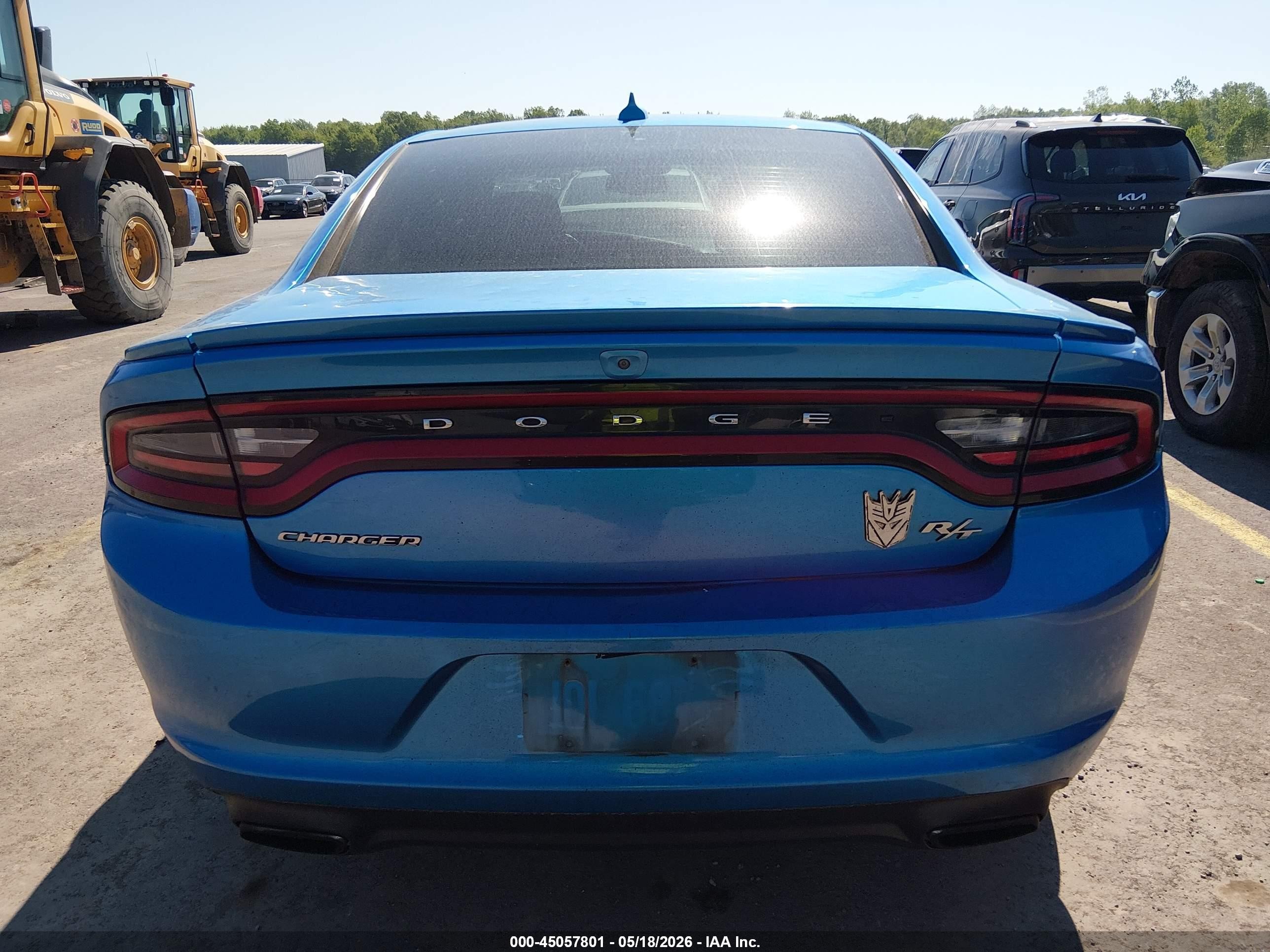 2015 Dodge Charger R/t Blue vin: 2C3CDXCT1FH772029