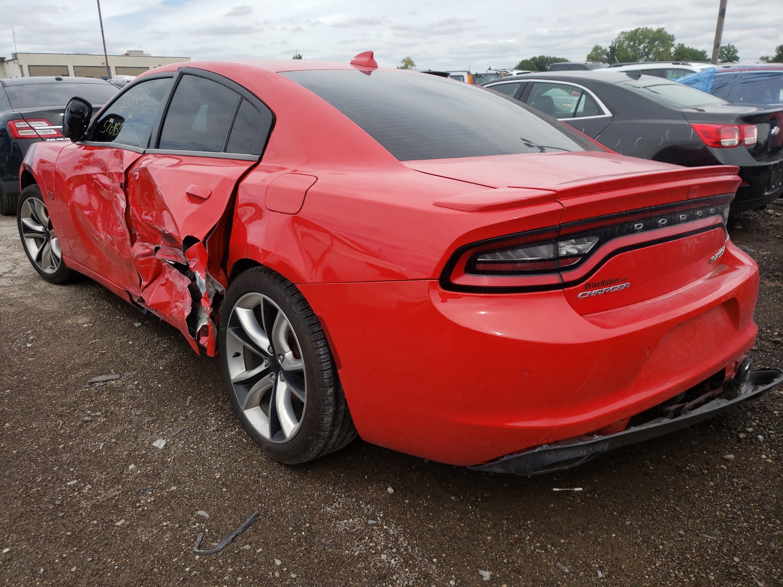 2015 Dodge Charger R/t Red vin: 2C3CDXCT1FH800945