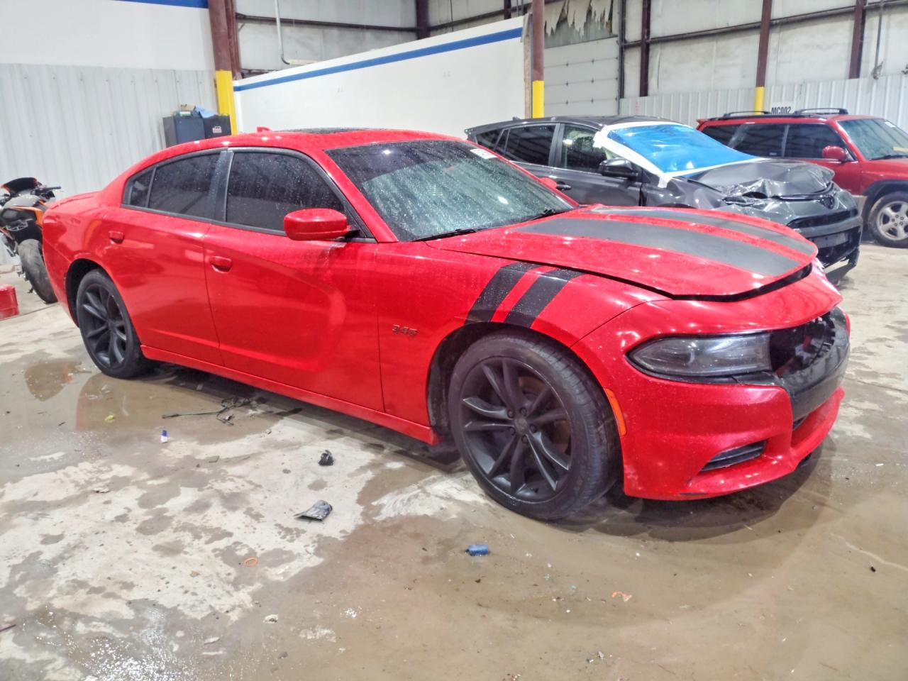 2015 Dodge Charger R Red vin: 2C3CDXCT1FH800945
