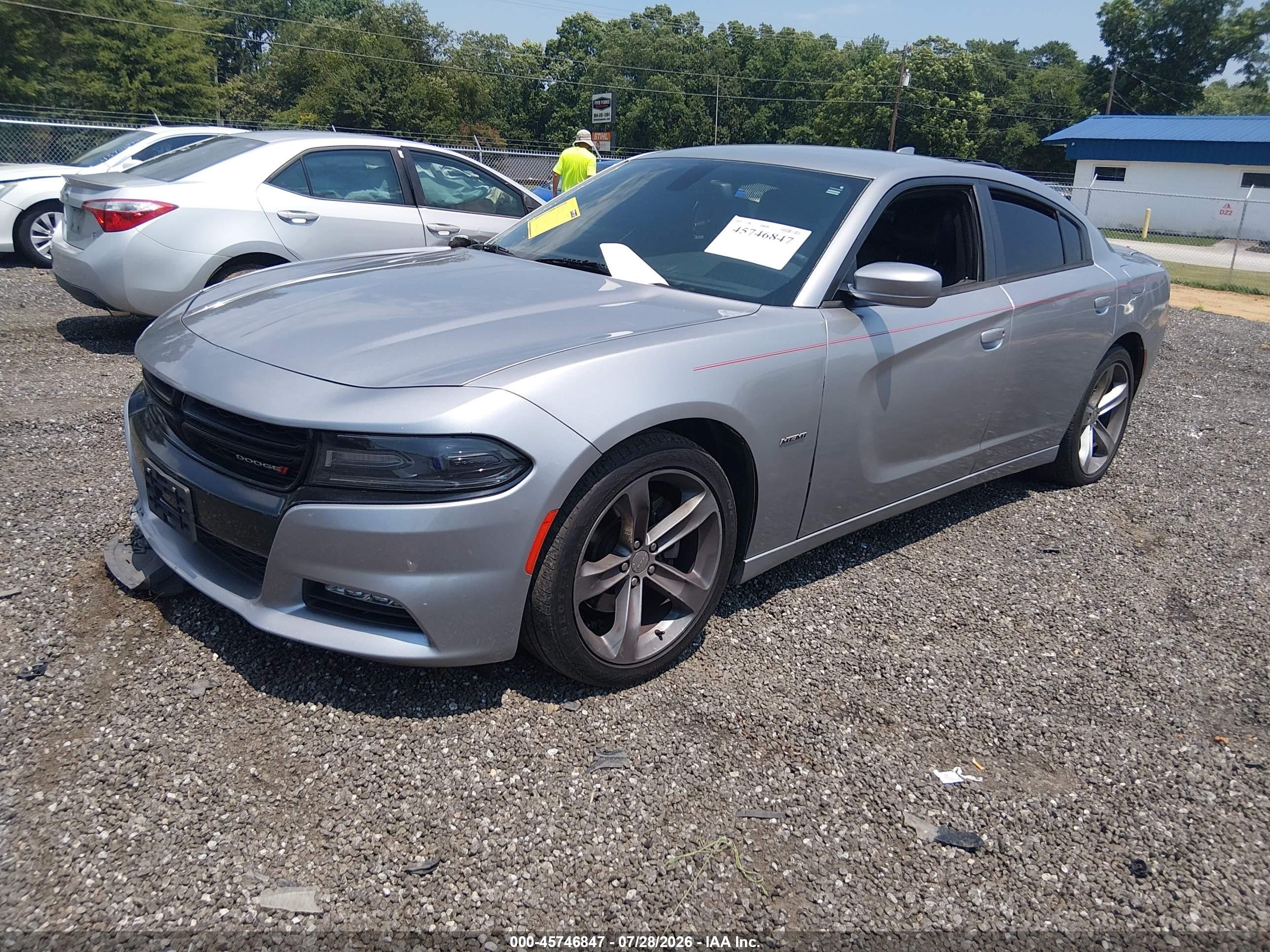 2015 Dodge Charger R/t Silver vin: 2C3CDXCT1FH906974