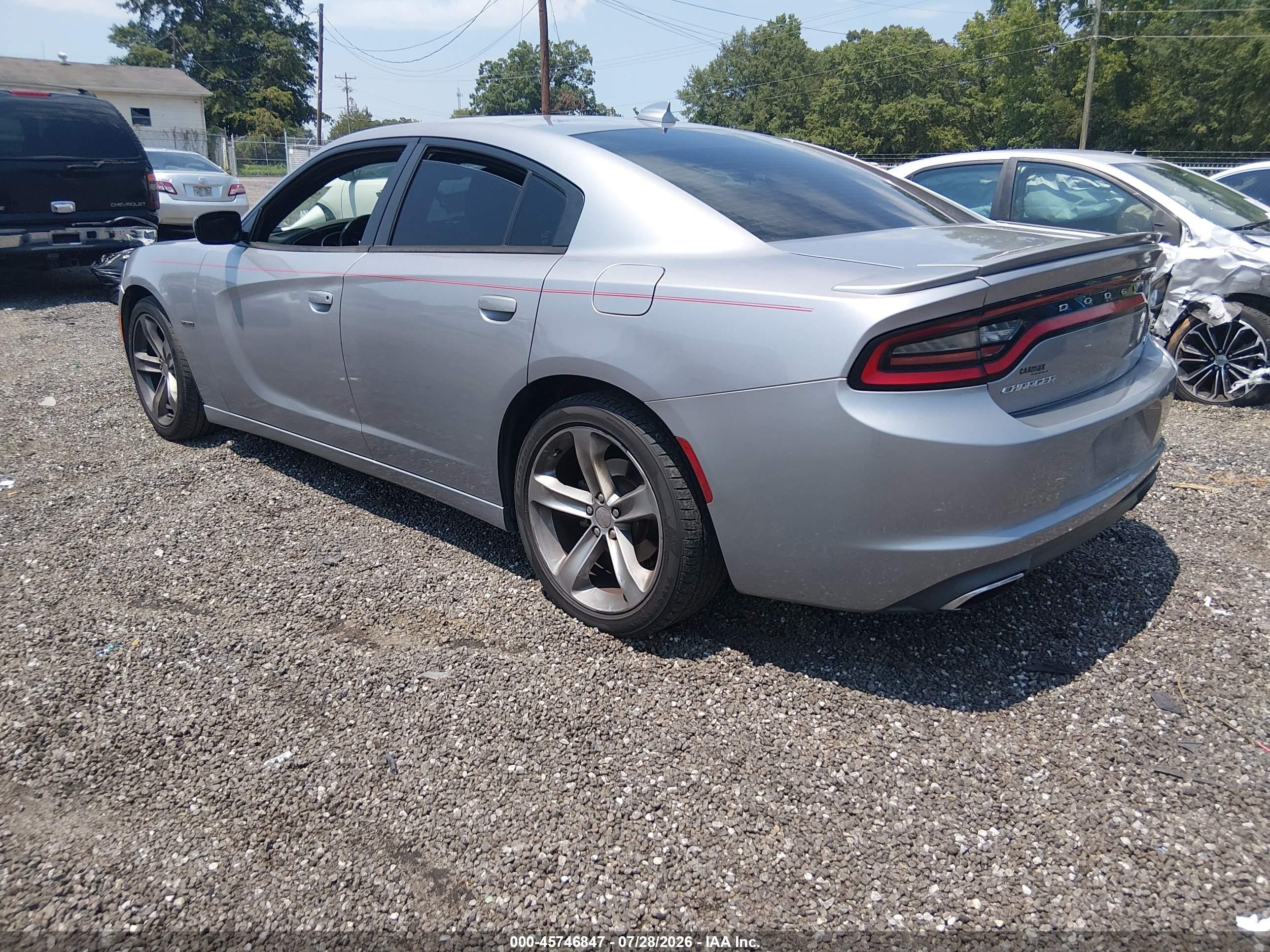 2015 Dodge Charger R/t Silver vin: 2C3CDXCT1FH906974