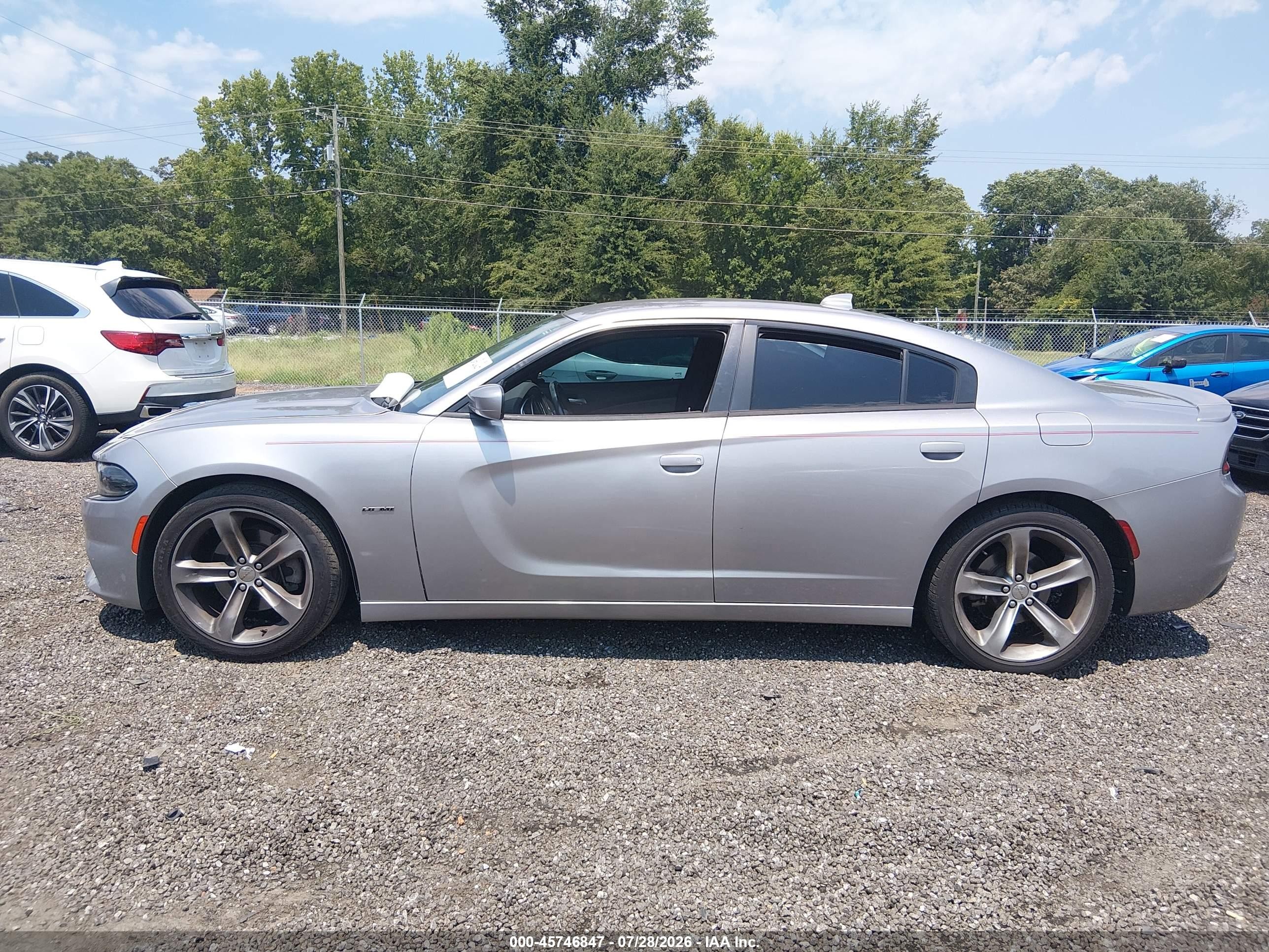 2015 Dodge Charger R/t Silver vin: 2C3CDXCT1FH906974