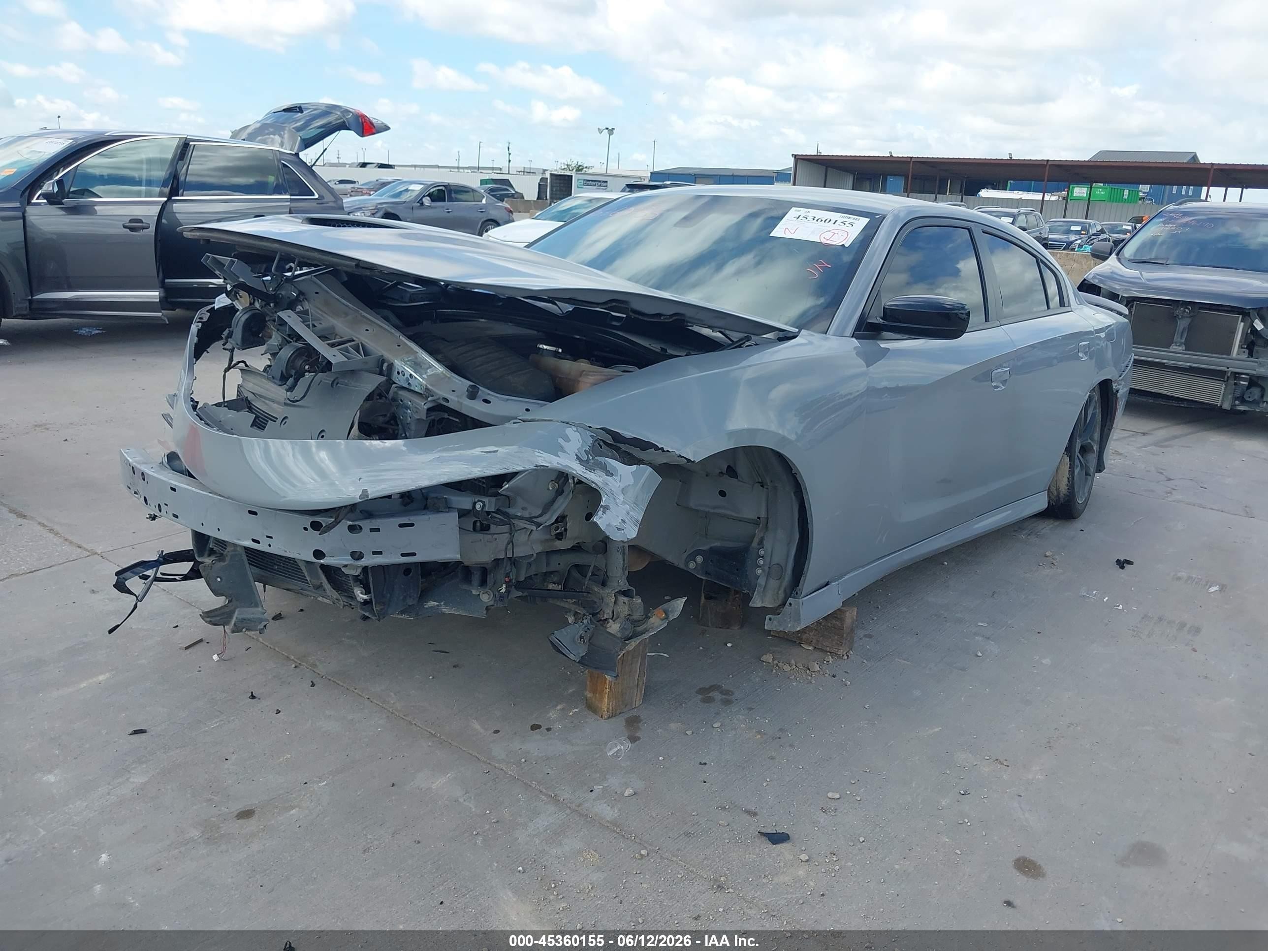 2022 Dodge Charger R/t Gray vin: 2C3CDXCT1NH126066