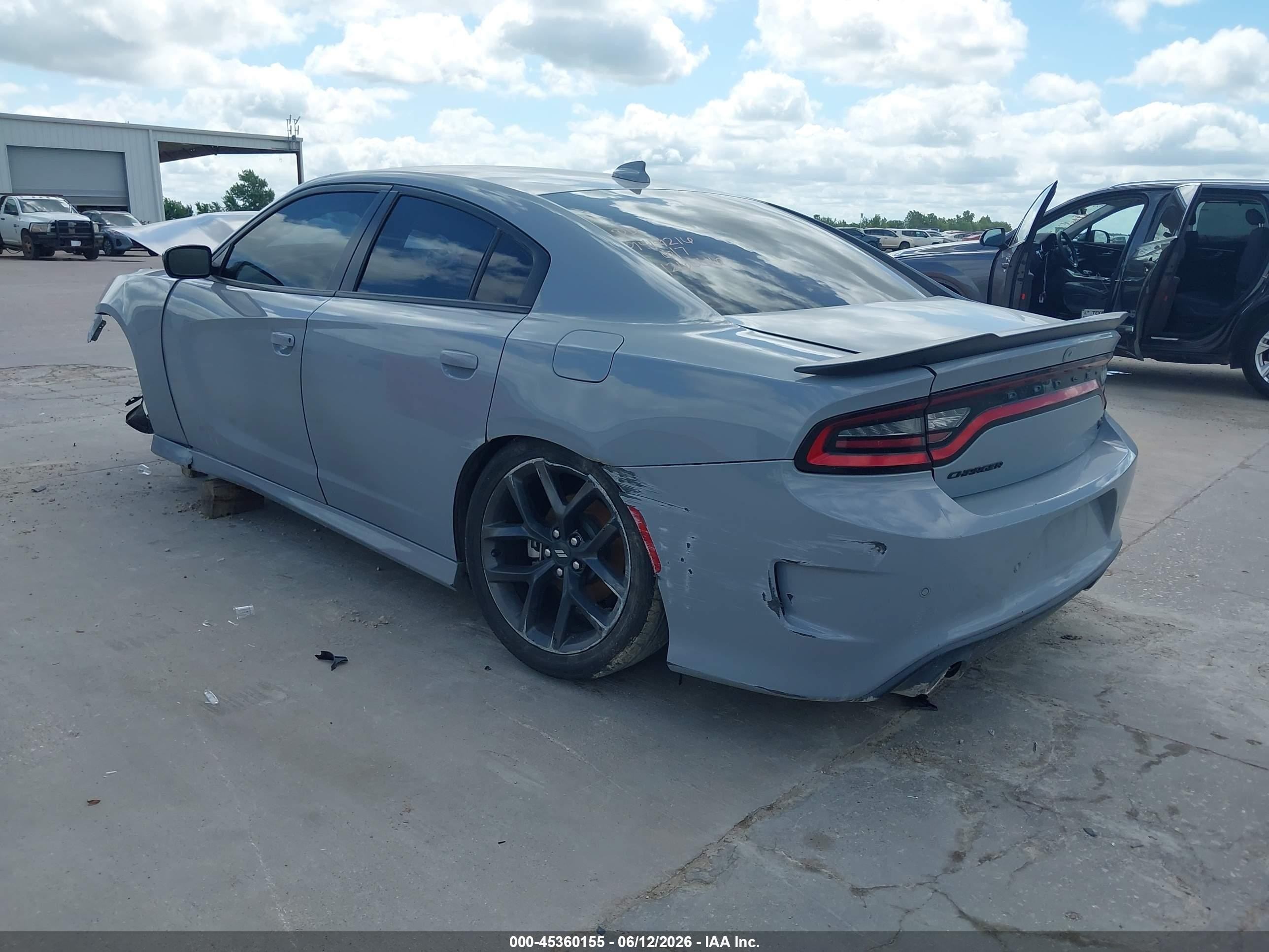 2022 Dodge Charger R/t Gray vin: 2C3CDXCT1NH126066