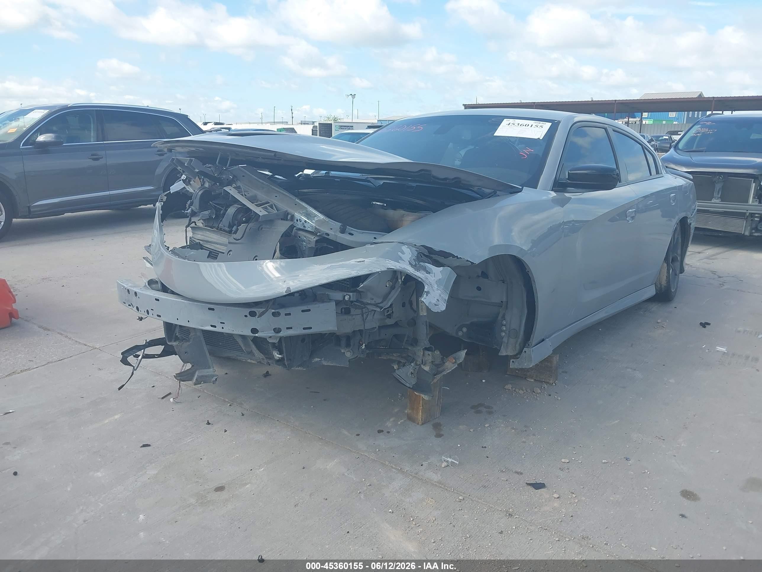 2022 Dodge Charger R/t Gray vin: 2C3CDXCT1NH126066