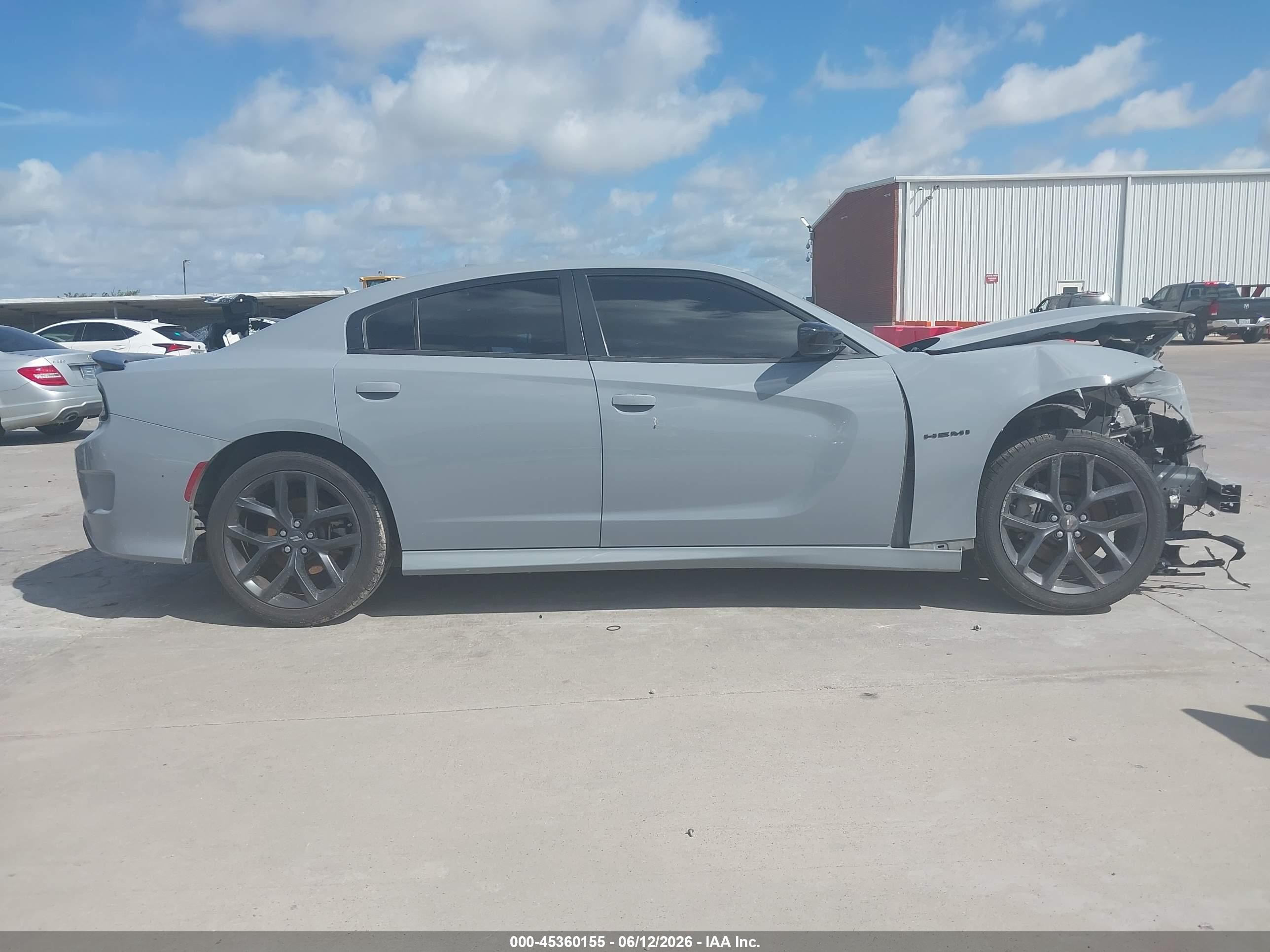 2022 Dodge Charger R/t Gray vin: 2C3CDXCT1NH126066