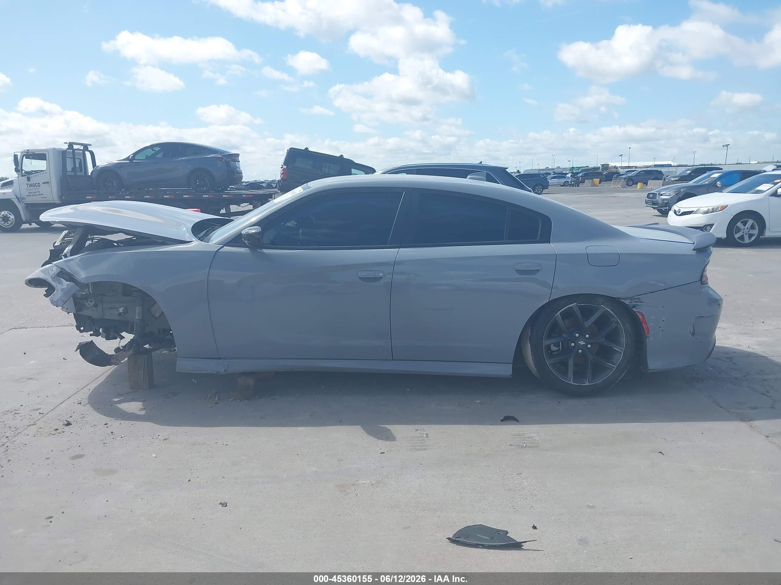 2022 Dodge Charger R/t Gray vin: 2C3CDXCT1NH126066