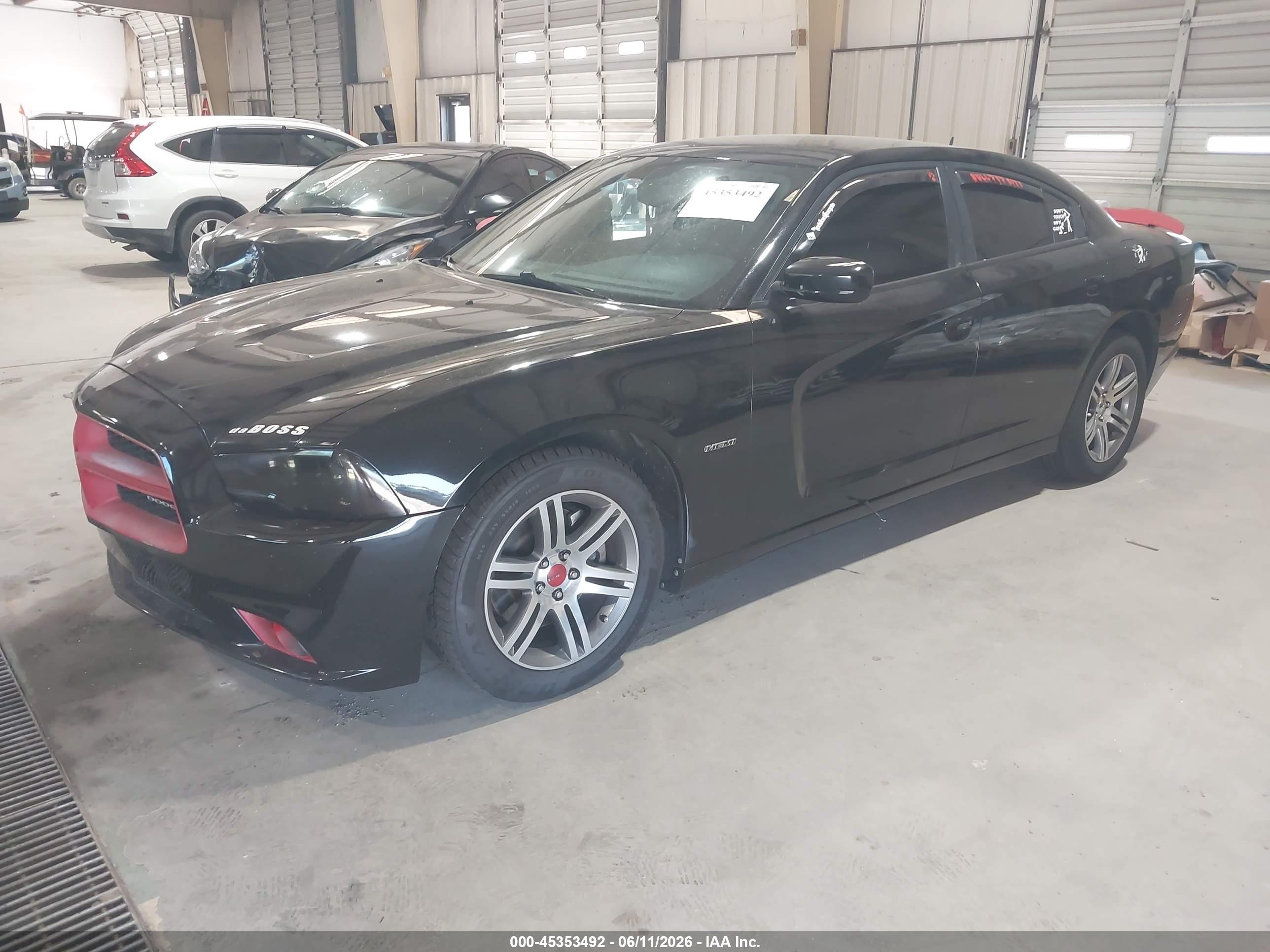 2012 Dodge Charger R/t Black vin: 2C3CDXCT2CH187276