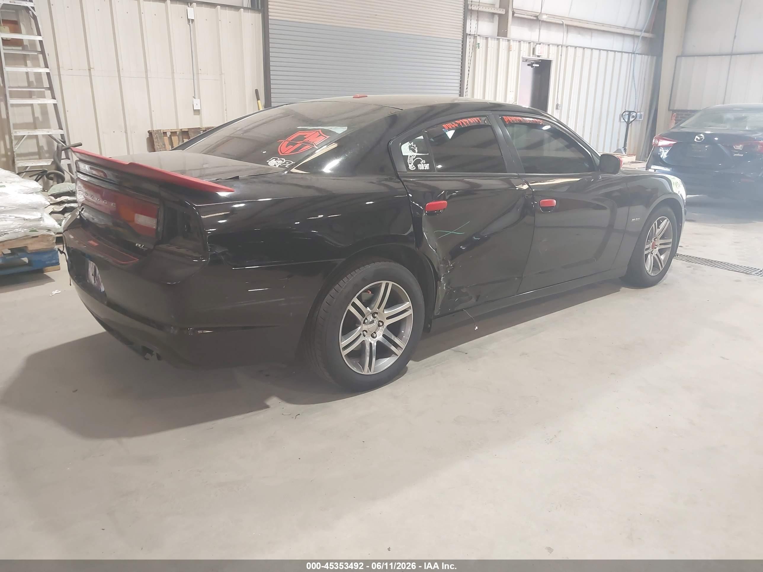 2012 Dodge Charger R/t Black vin: 2C3CDXCT2CH187276