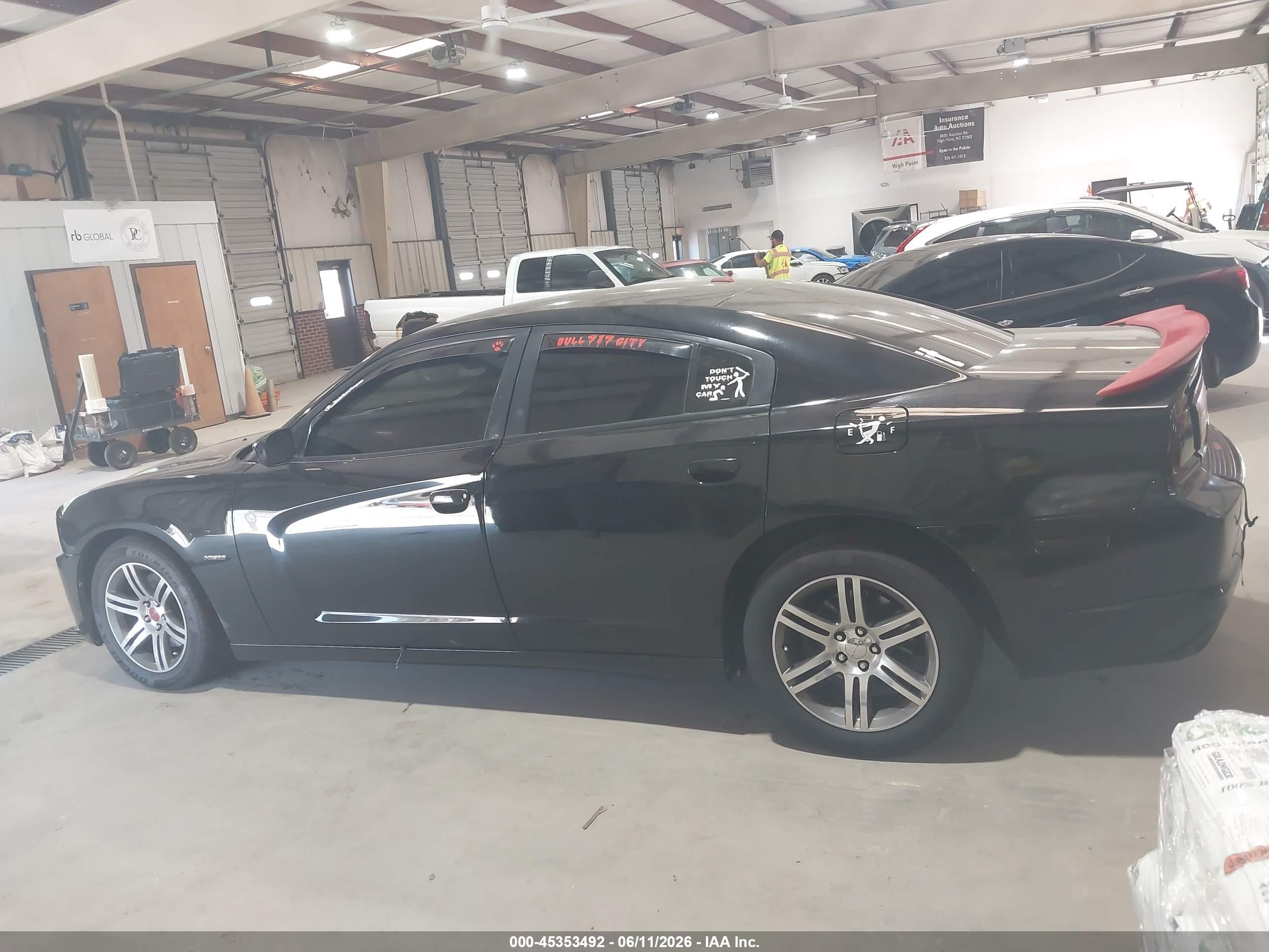 2012 Dodge Charger R/t Black vin: 2C3CDXCT2CH187276