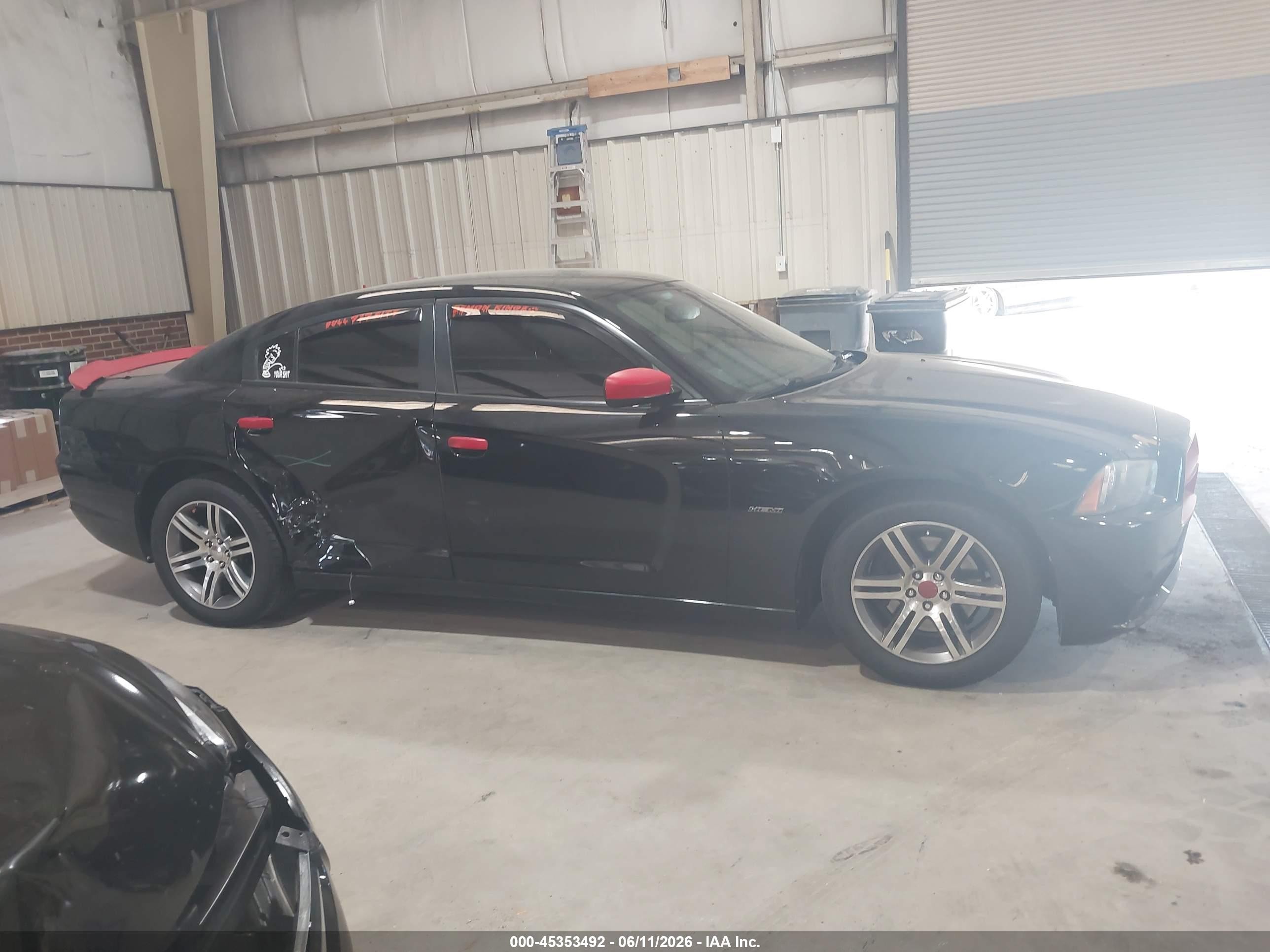 2012 Dodge Charger R/t Black vin: 2C3CDXCT2CH187276