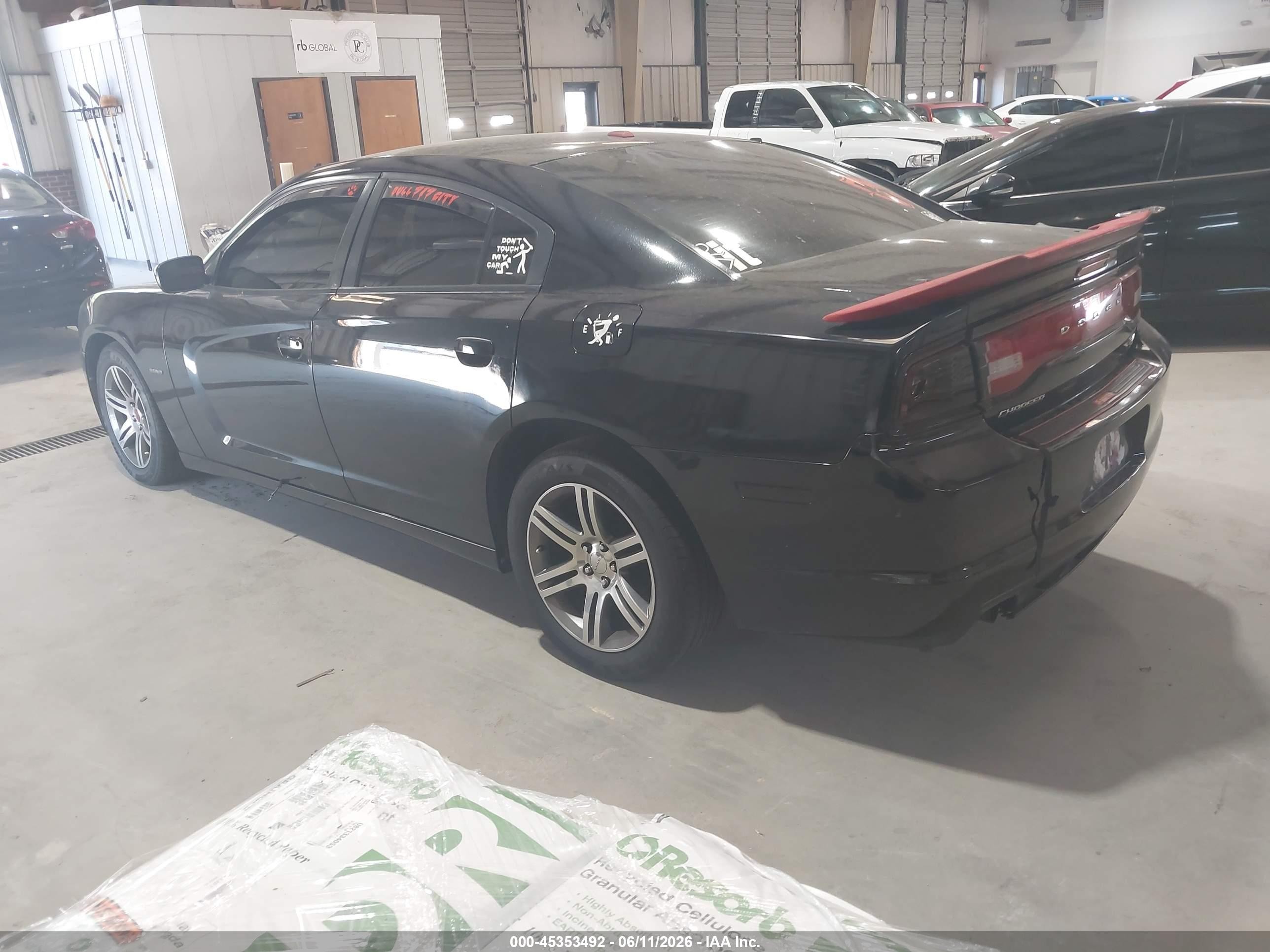 2012 Dodge Charger R/t Black vin: 2C3CDXCT2CH187276