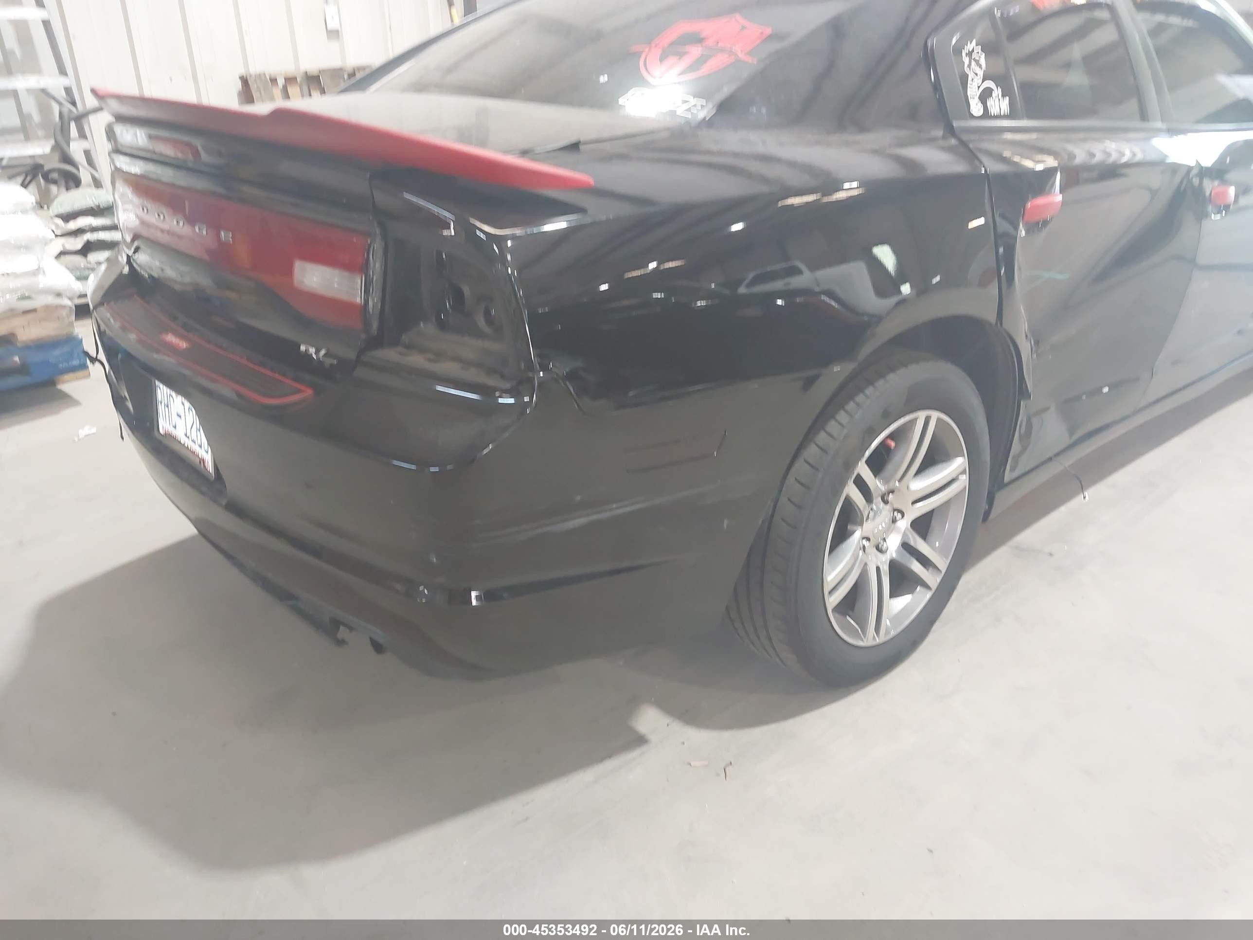 2012 Dodge Charger R/t Black vin: 2C3CDXCT2CH187276