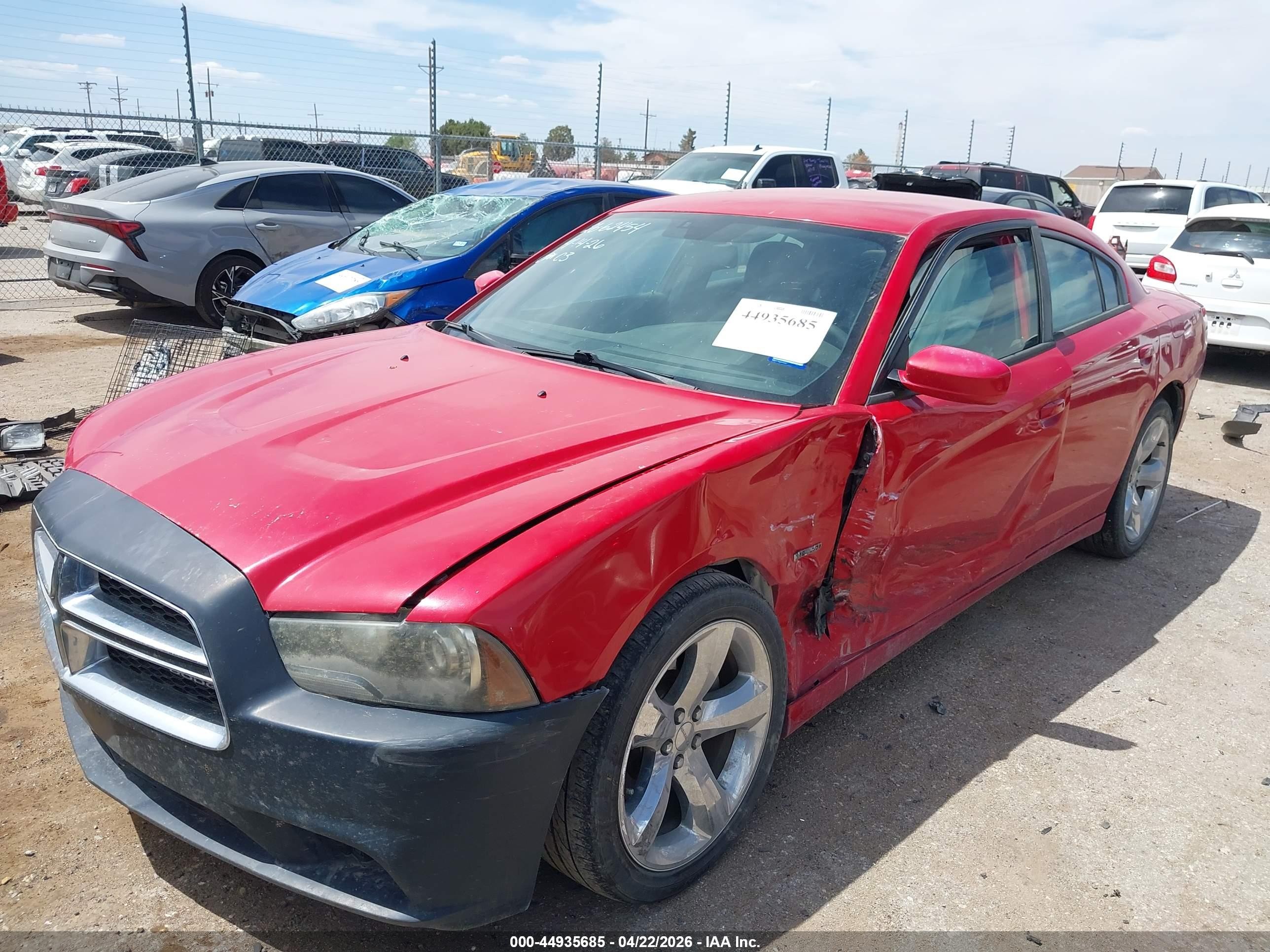 2012 Dodge Charger R/t Красный vin: 2C3CDXCT2CH194745