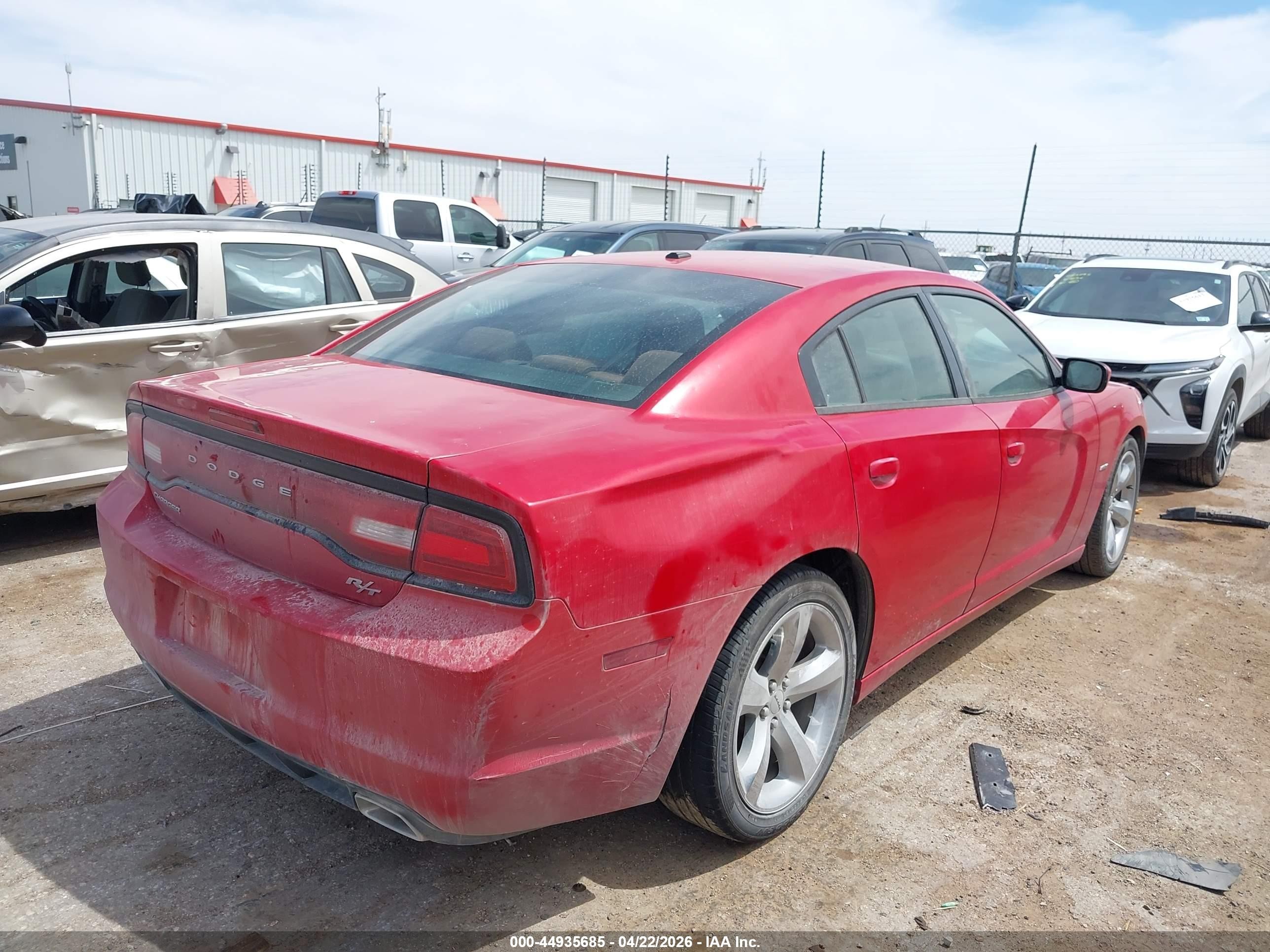 2012 Dodge Charger R/t Красный vin: 2C3CDXCT2CH194745