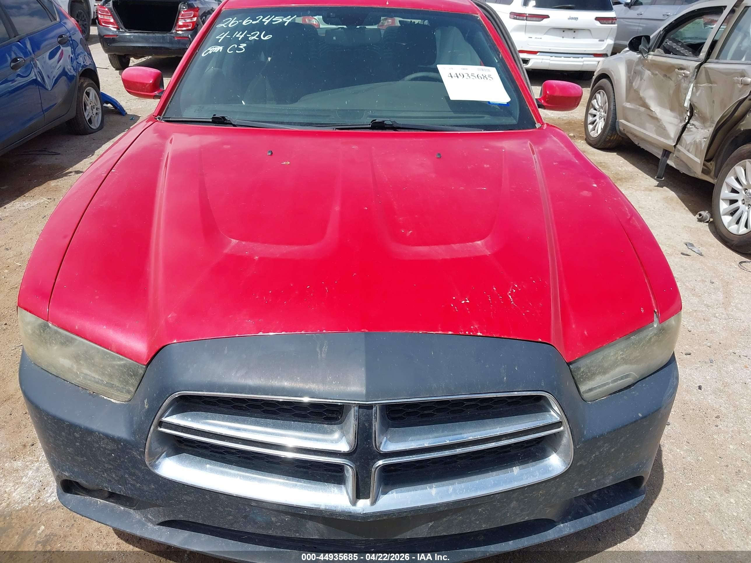 2012 Dodge Charger R/t Красный vin: 2C3CDXCT2CH194745