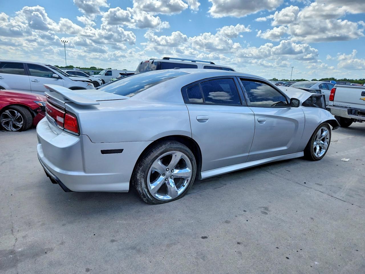 2012 Dodge Charger R Silver vin: 2C3CDXCT2CH197869
