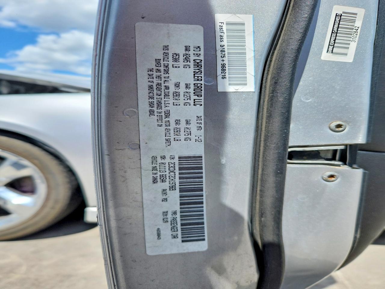 2012 Dodge Charger R Silver vin: 2C3CDXCT2CH197869