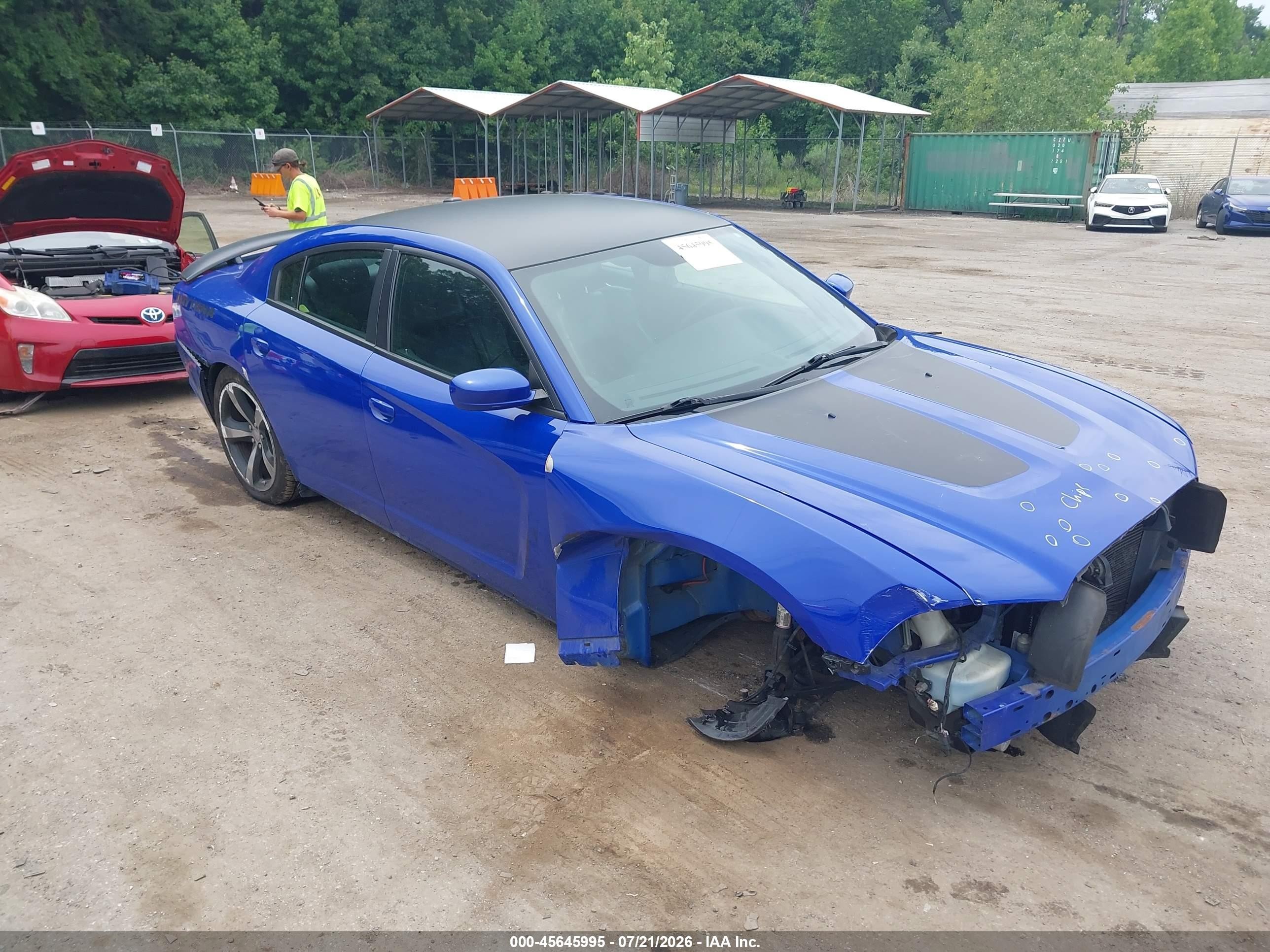 2013 Dodge Charger Road/track Blue vin: 2C3CDXCT2DH642502