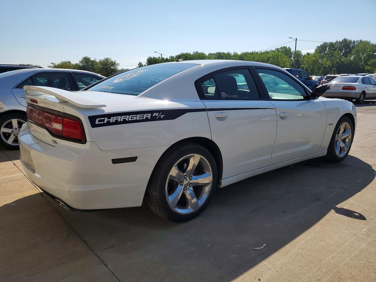 2014 Dodge Charger R/t White vin: 2C3CDXCT2EH339642