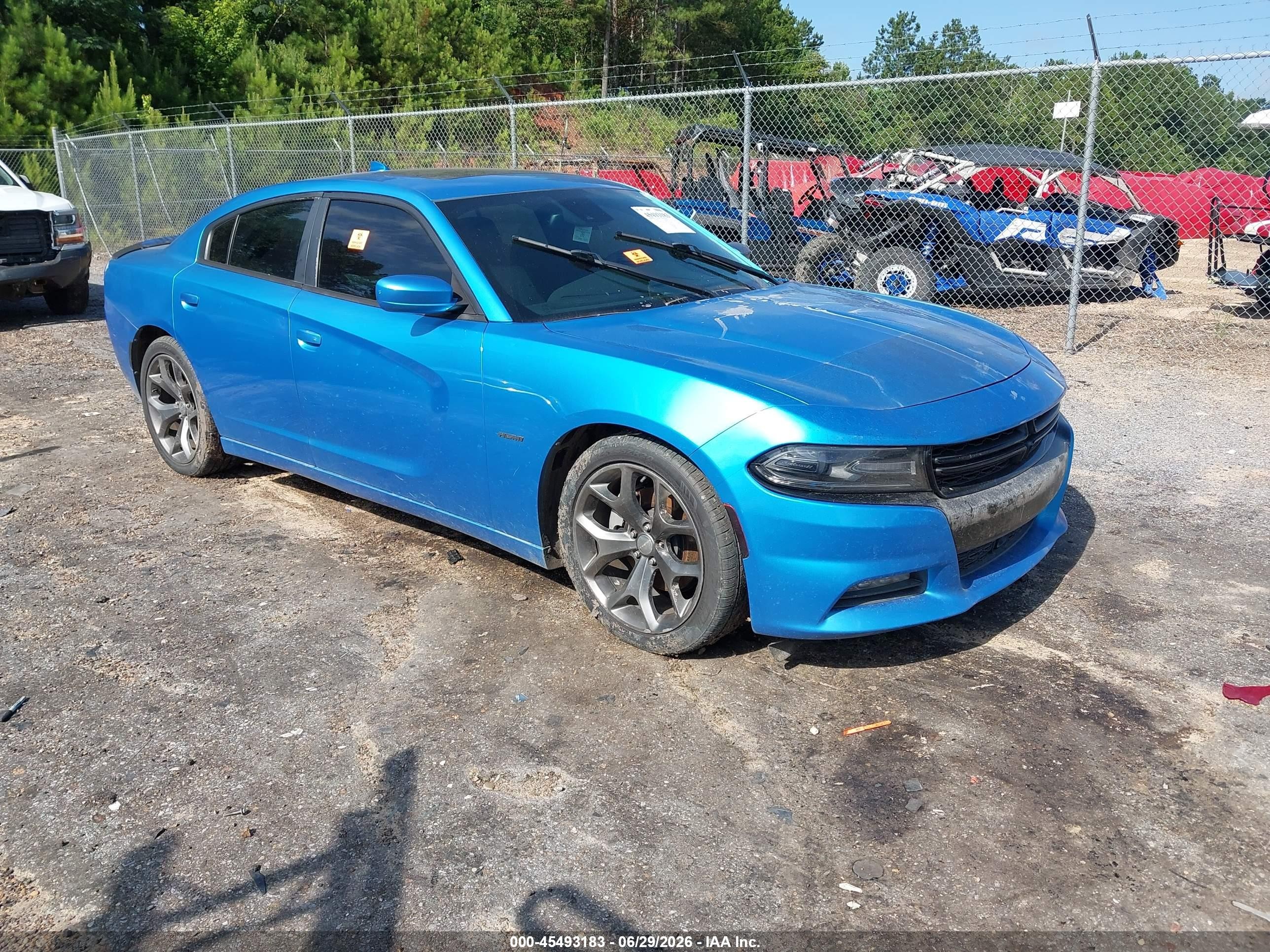 2015 Dodge Charger R/t Blue vin: 2C3CDXCT2FH738486