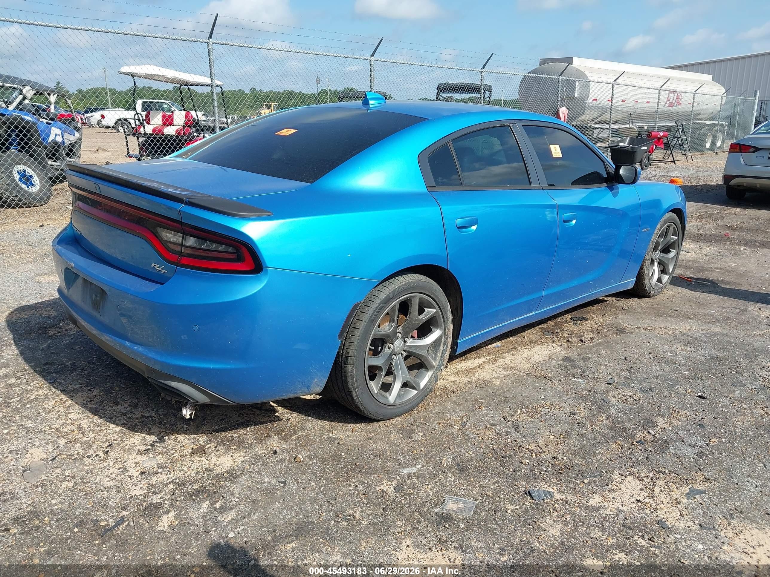 2015 Dodge Charger R/t Blue vin: 2C3CDXCT2FH738486