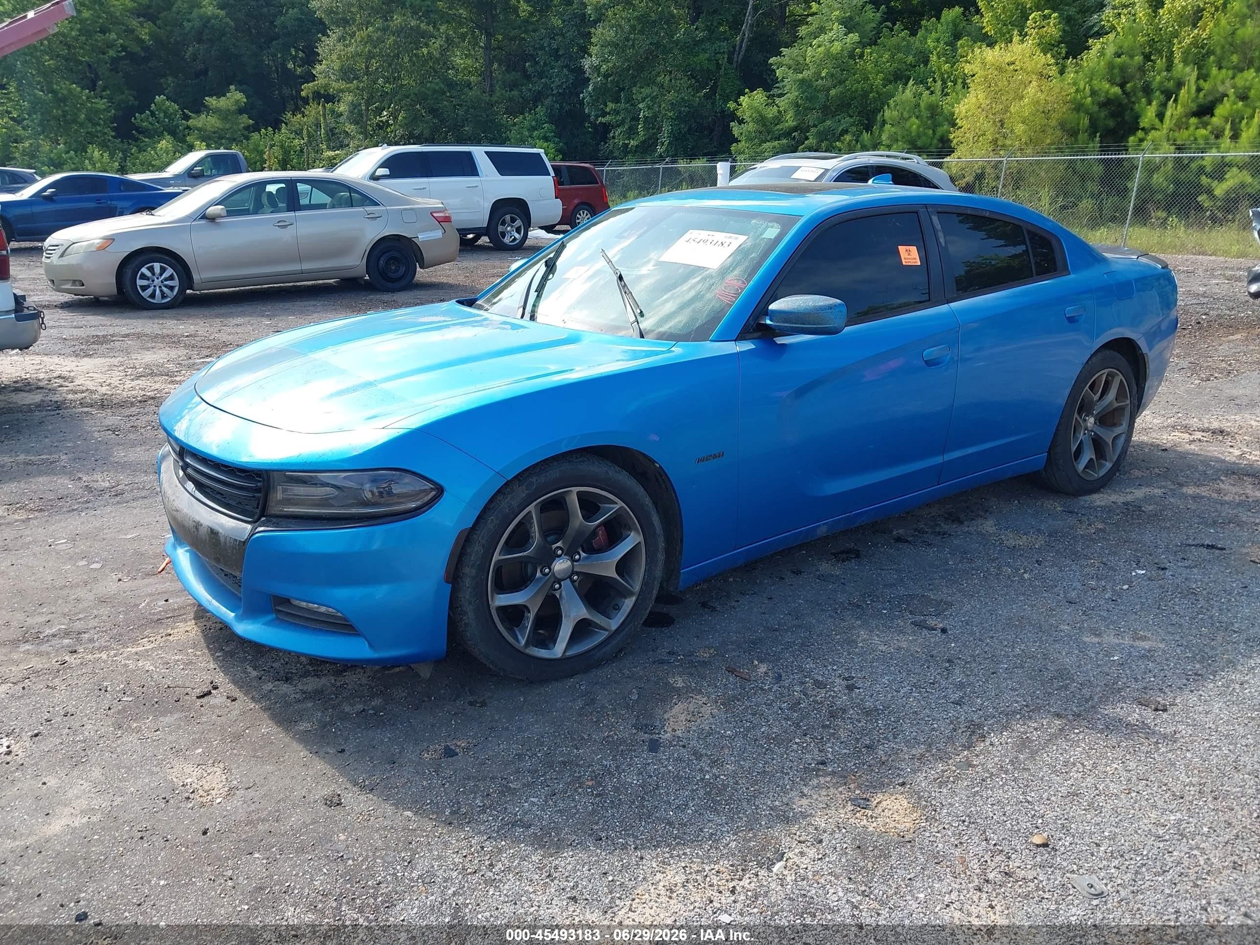 2015 Dodge Charger R/t Blue vin: 2C3CDXCT2FH738486