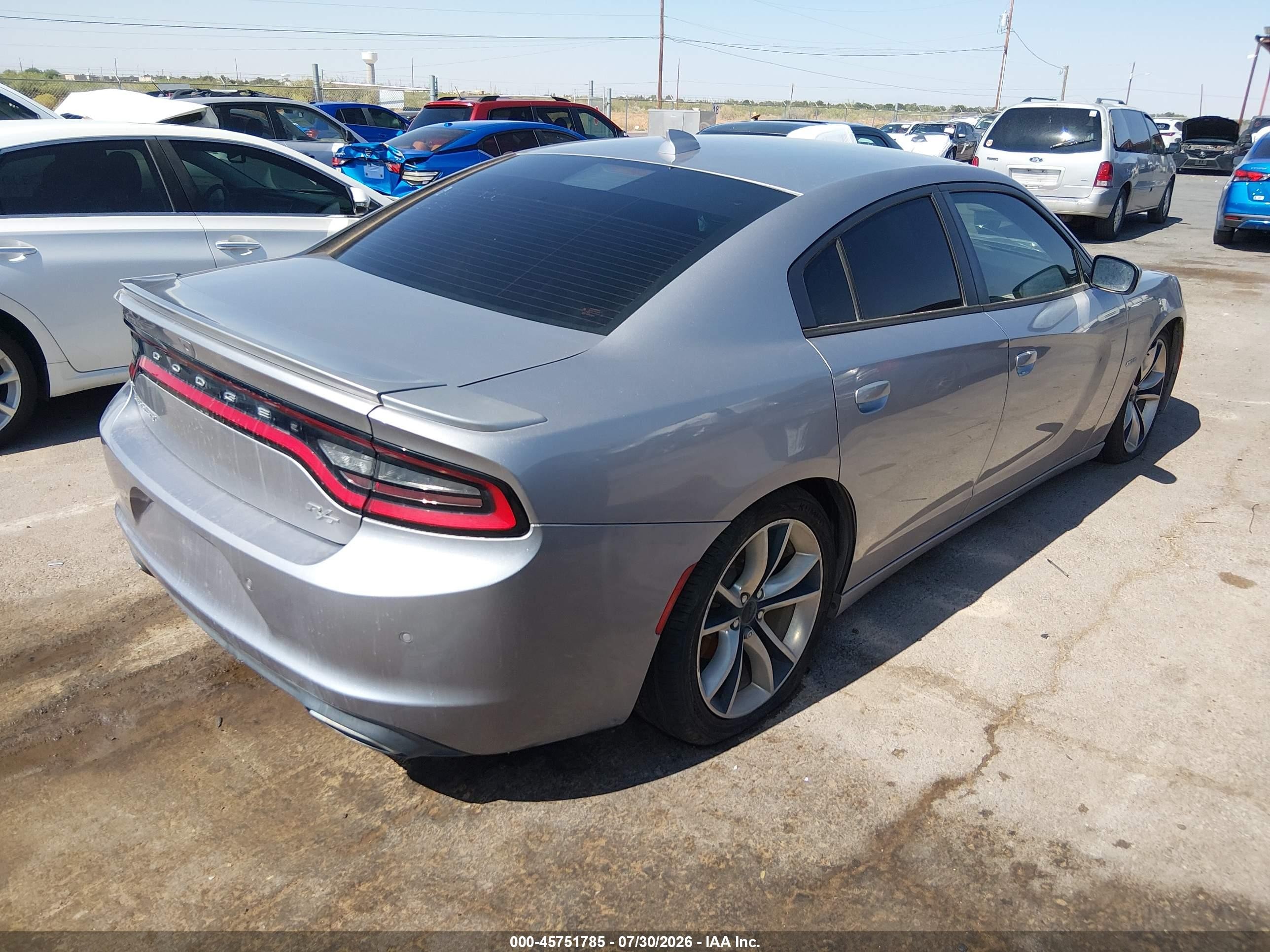 2015 Dodge Charger R/t Silver vin: 2C3CDXCT2FH762352