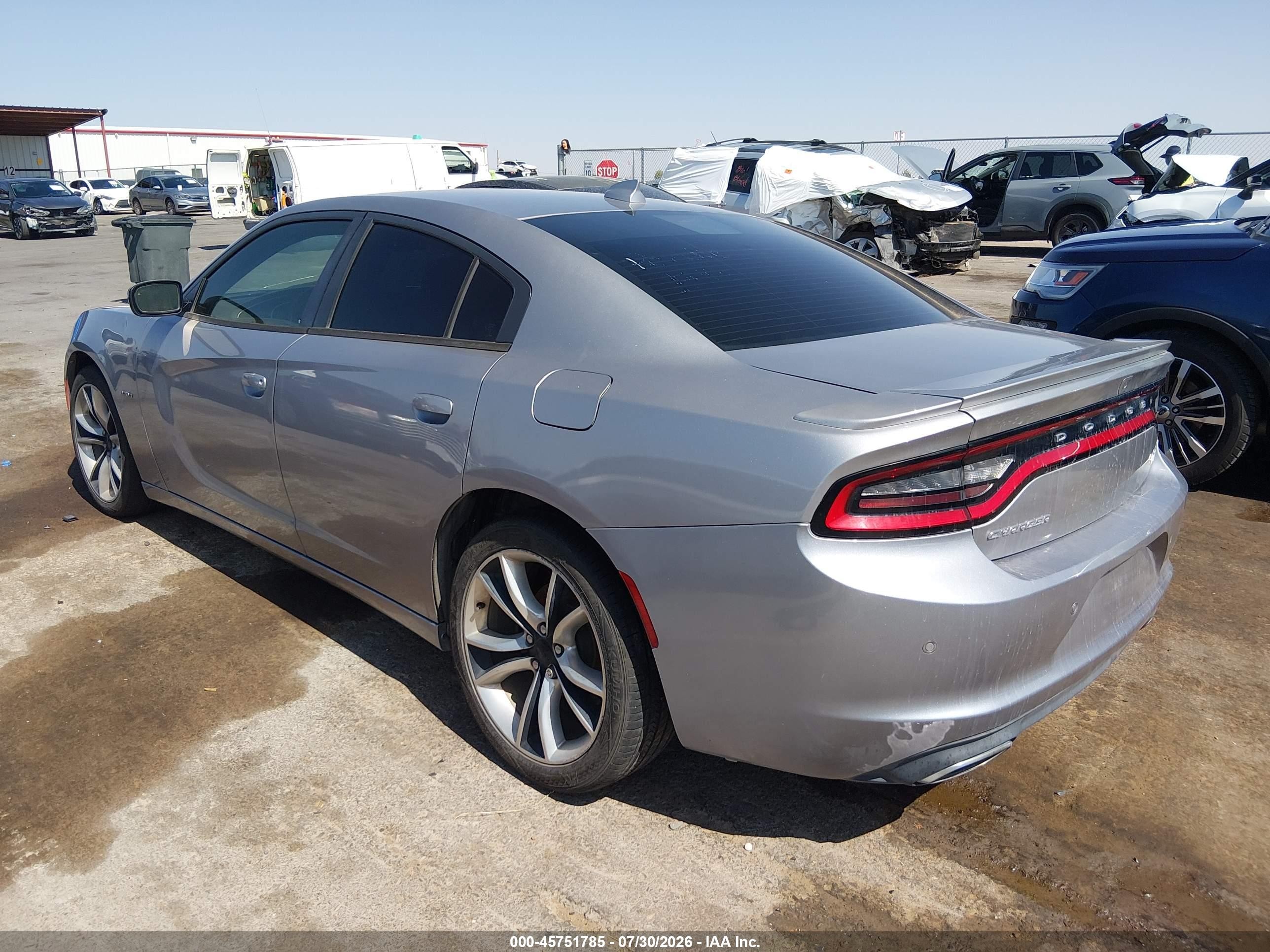 2015 Dodge Charger R/t Silver vin: 2C3CDXCT2FH762352