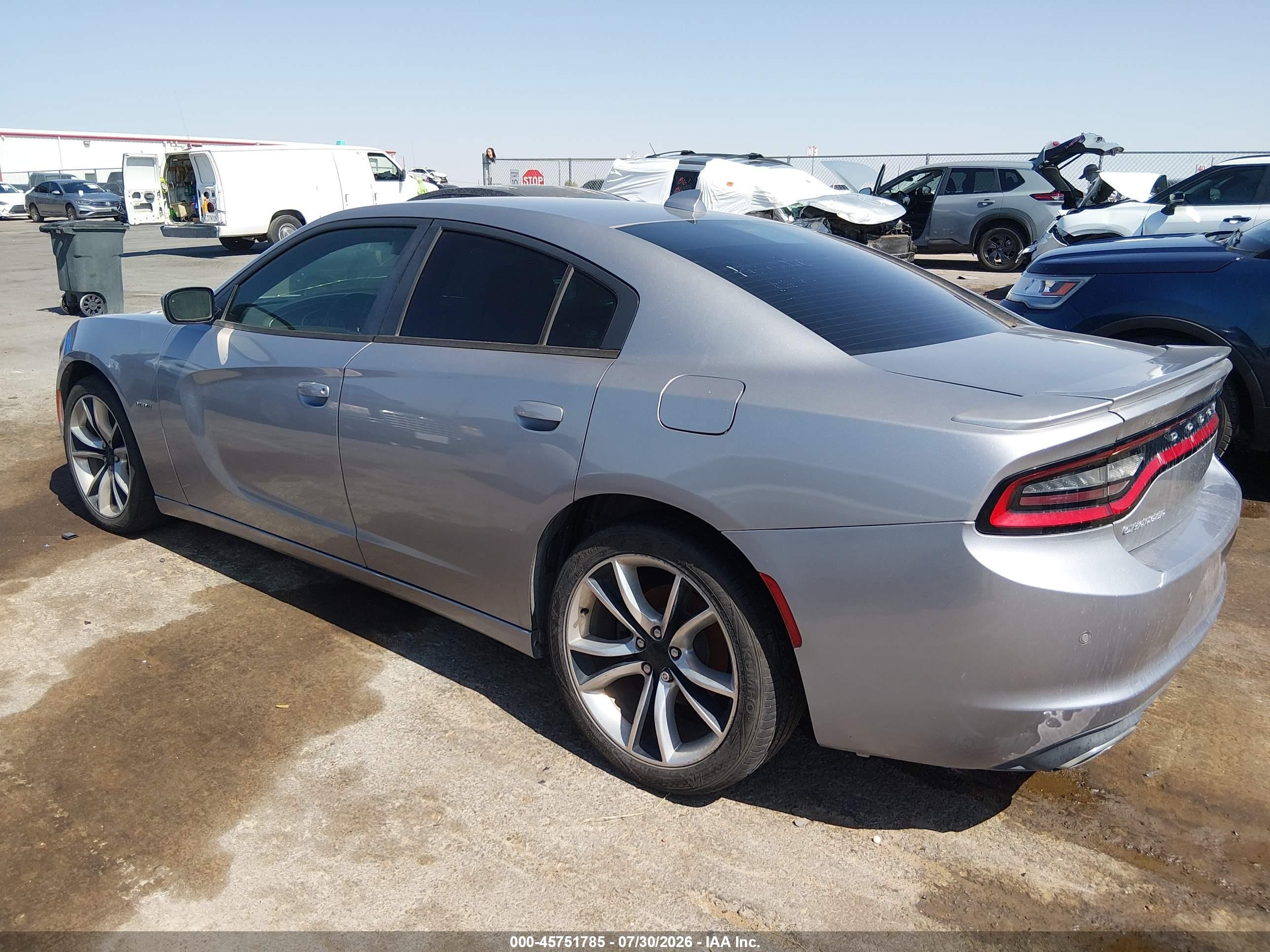 2015 Dodge Charger R/t Silver vin: 2C3CDXCT2FH762352