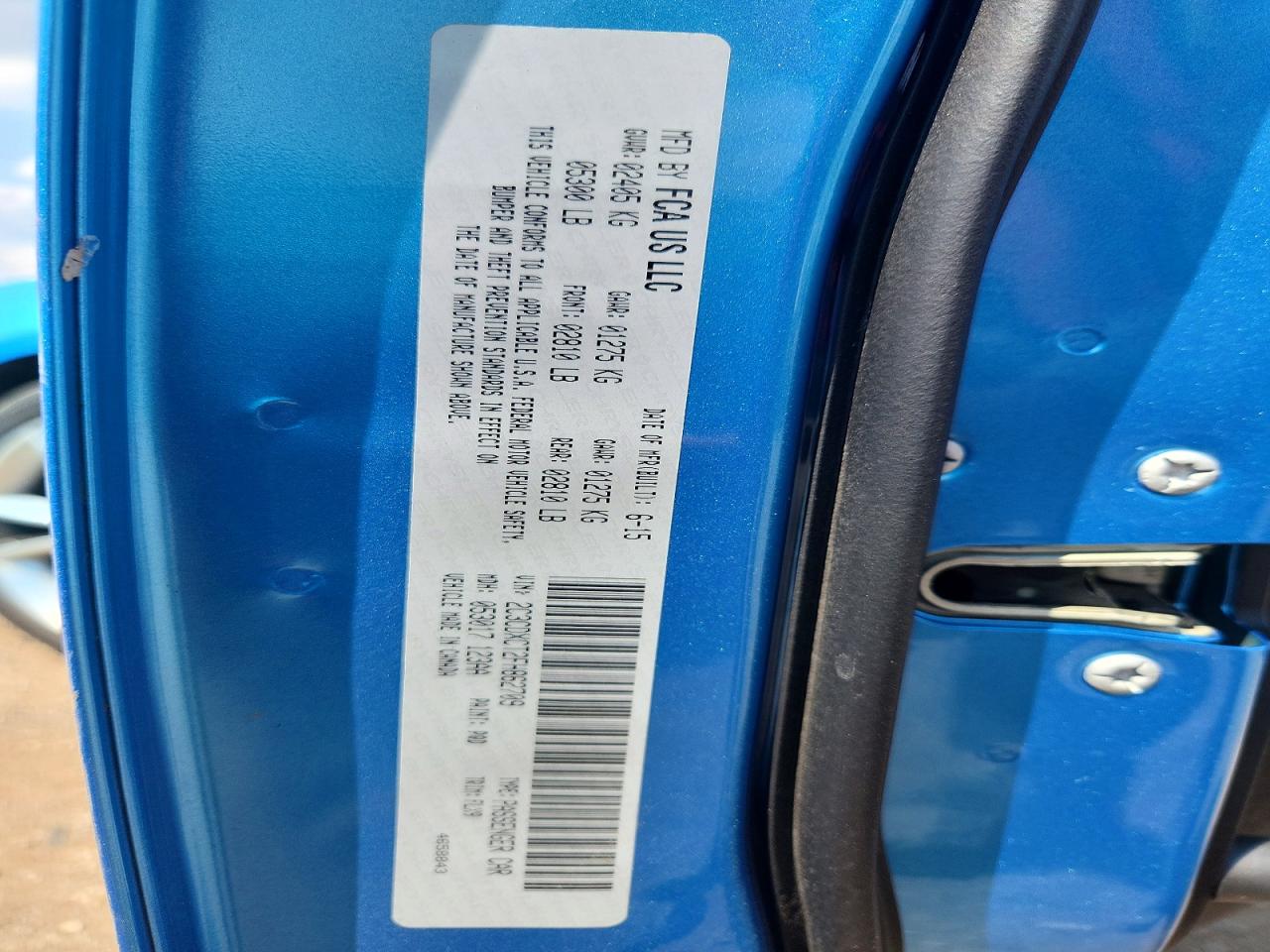 2015 Dodge Charger R/t Blue vin: 2C3CDXCT2FH862709