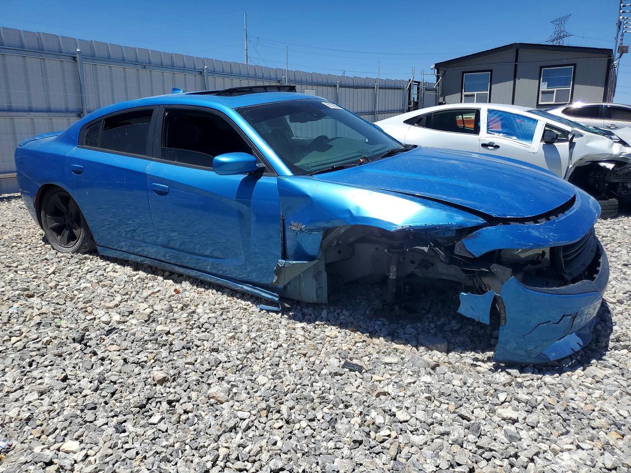 2015 Dodge Charger R Blue vin: 2C3CDXCT2FH902397