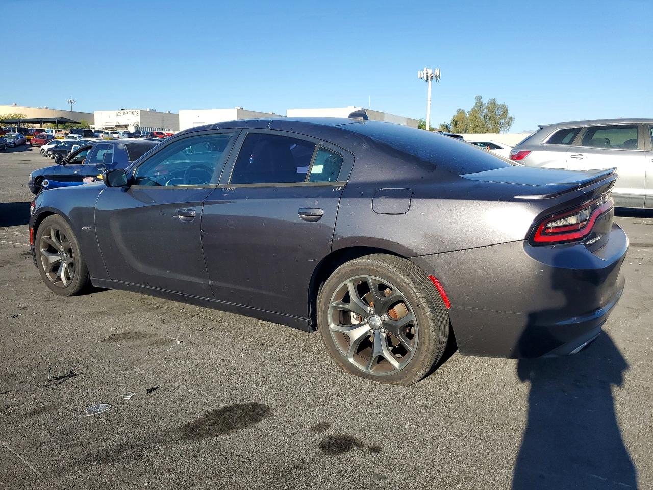 2015 Dodge Charger R Gray vin: 2C3CDXCT2FH902402