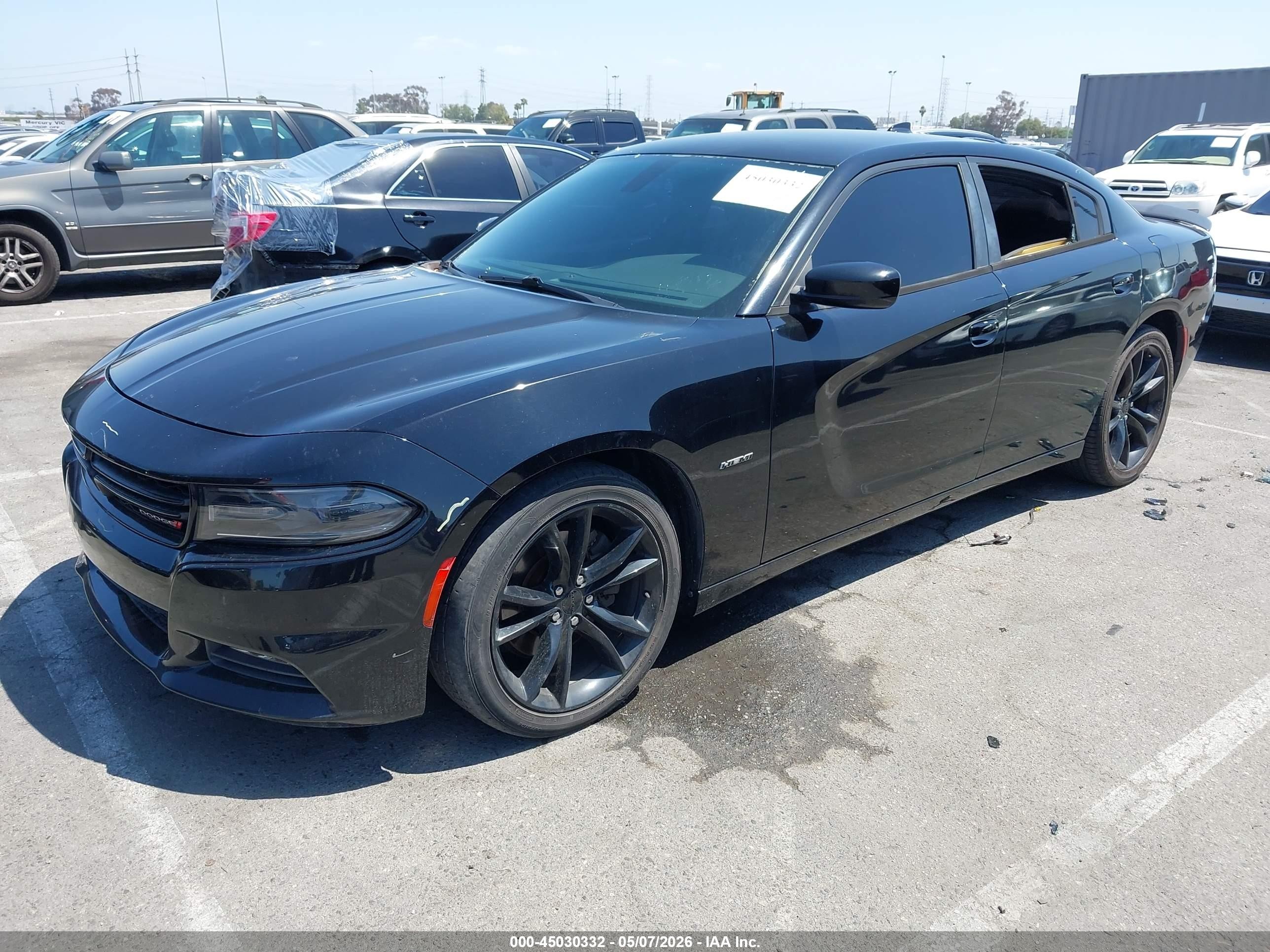 2016 Dodge Charger R/t Black vin: 2C3CDXCT2GH188241