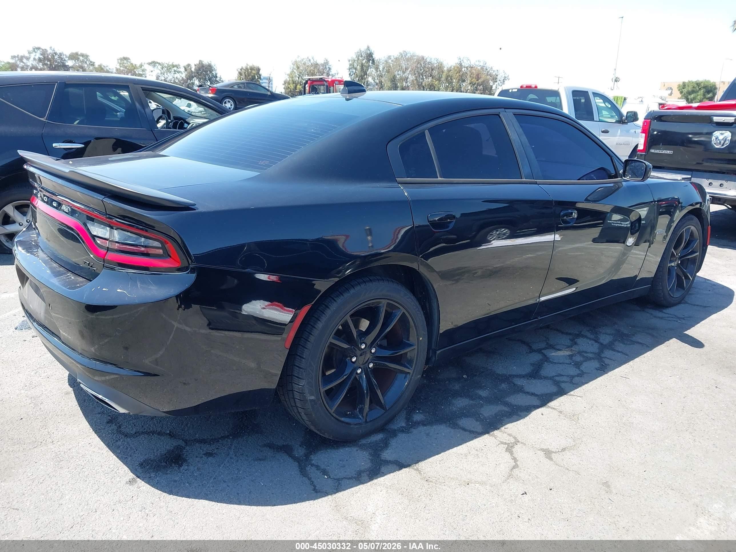 2016 Dodge Charger R/t Black vin: 2C3CDXCT2GH188241