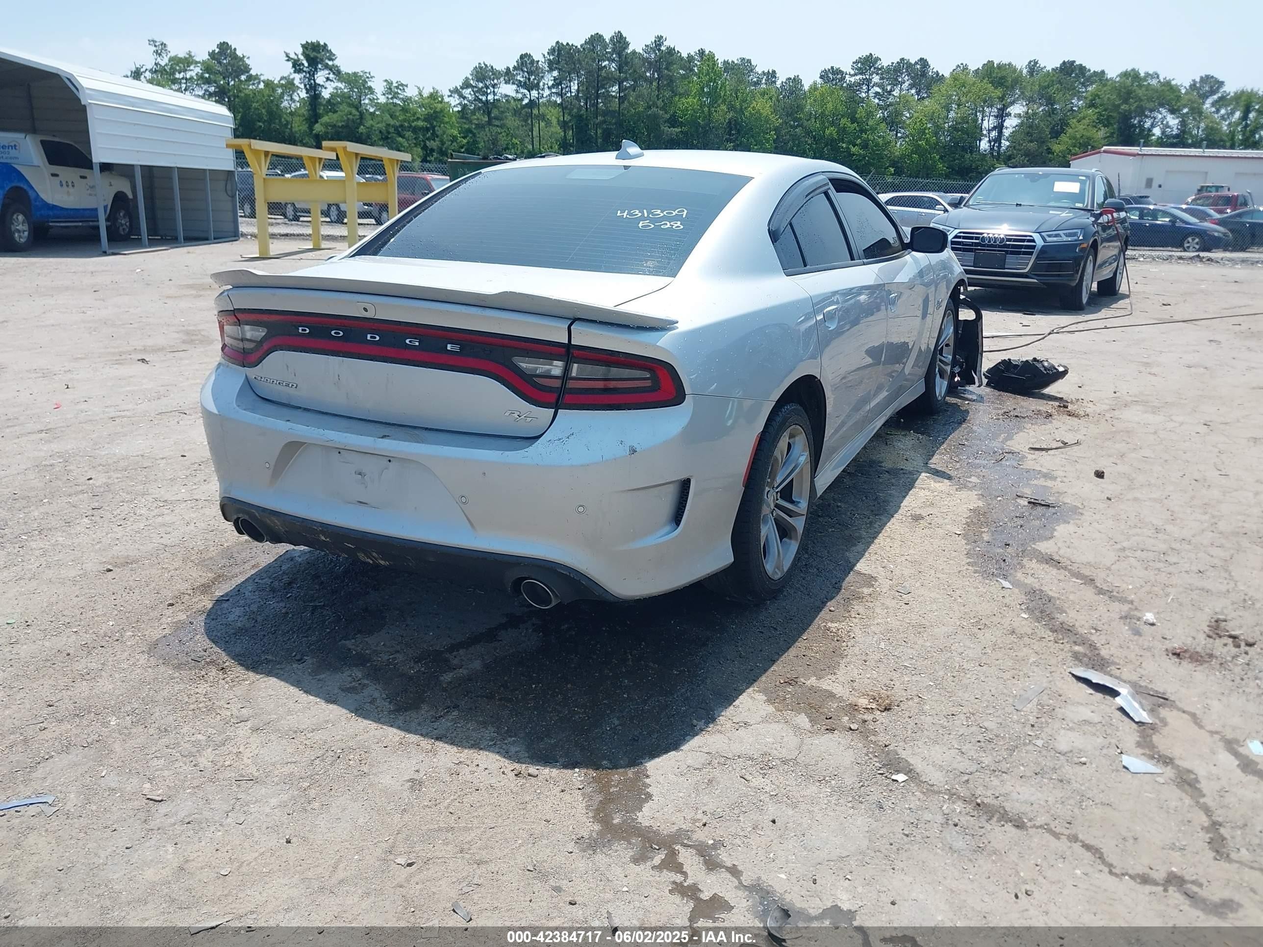 2021 Dodge Charger R/t Rwd Silver vin: 2C3CDXCT2MH587498