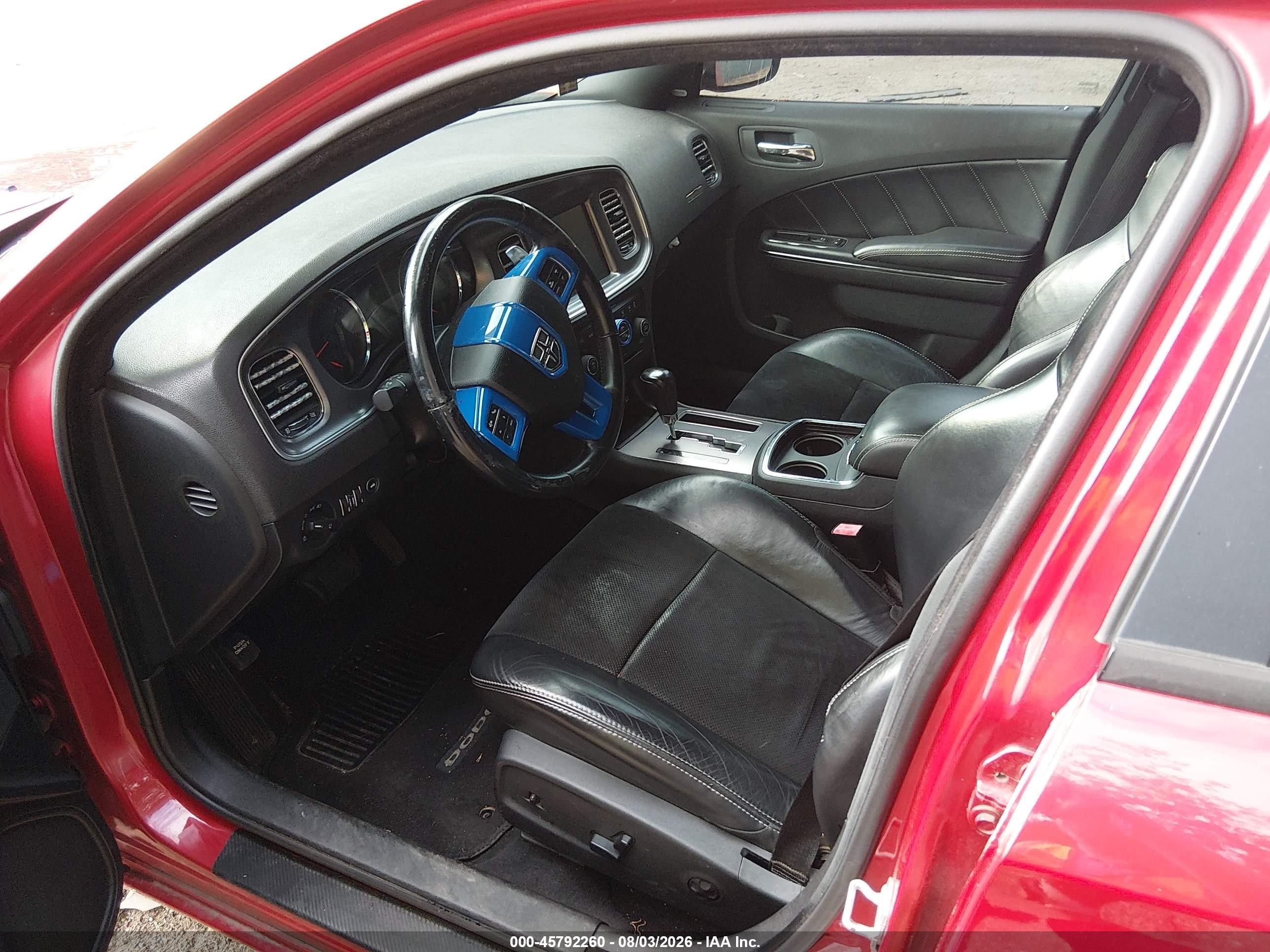 2012 Dodge Charger R/t Red vin: 2C3CDXCT3CH106740