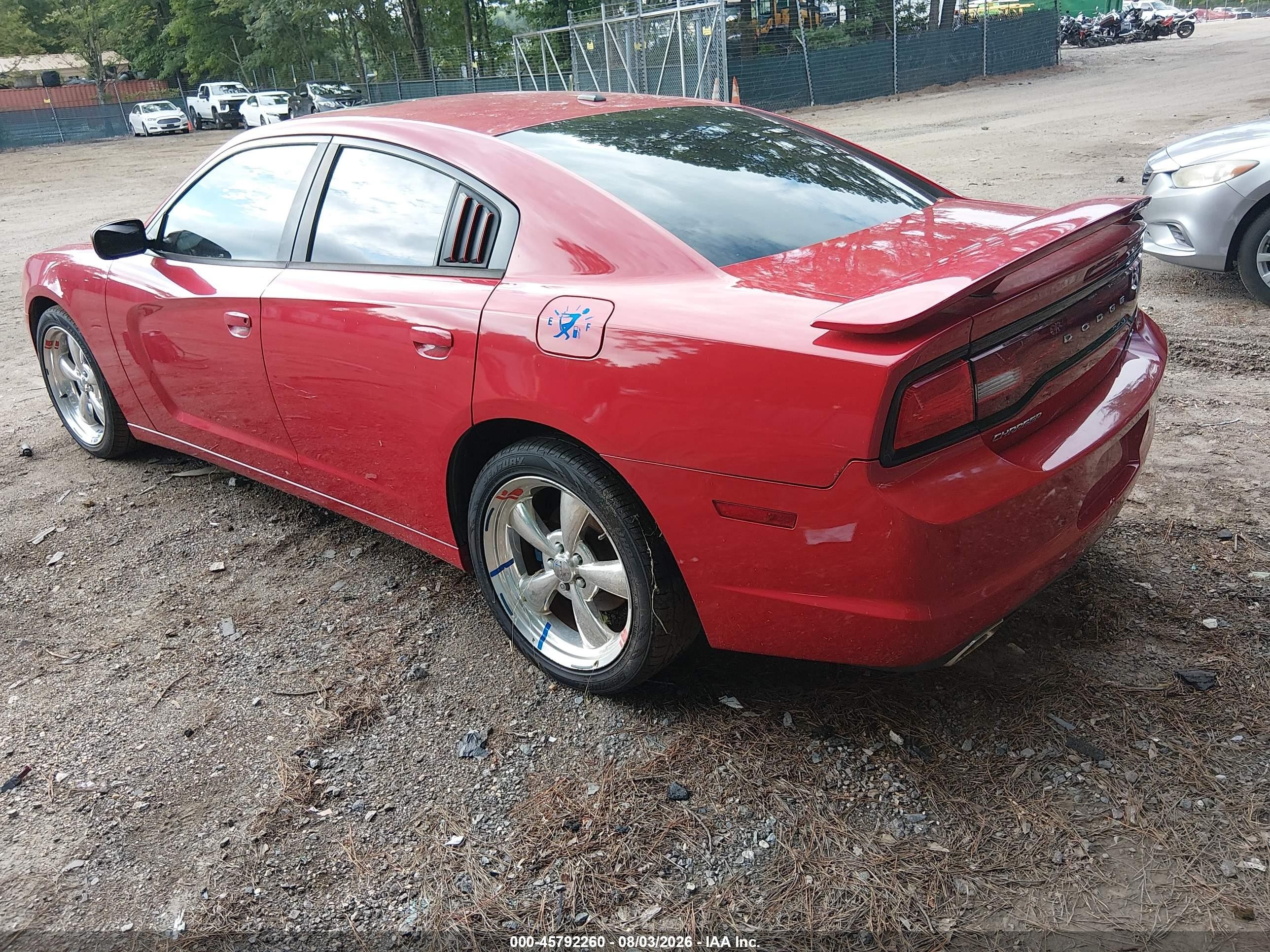 2012 Dodge Charger R/t Red vin: 2C3CDXCT3CH106740