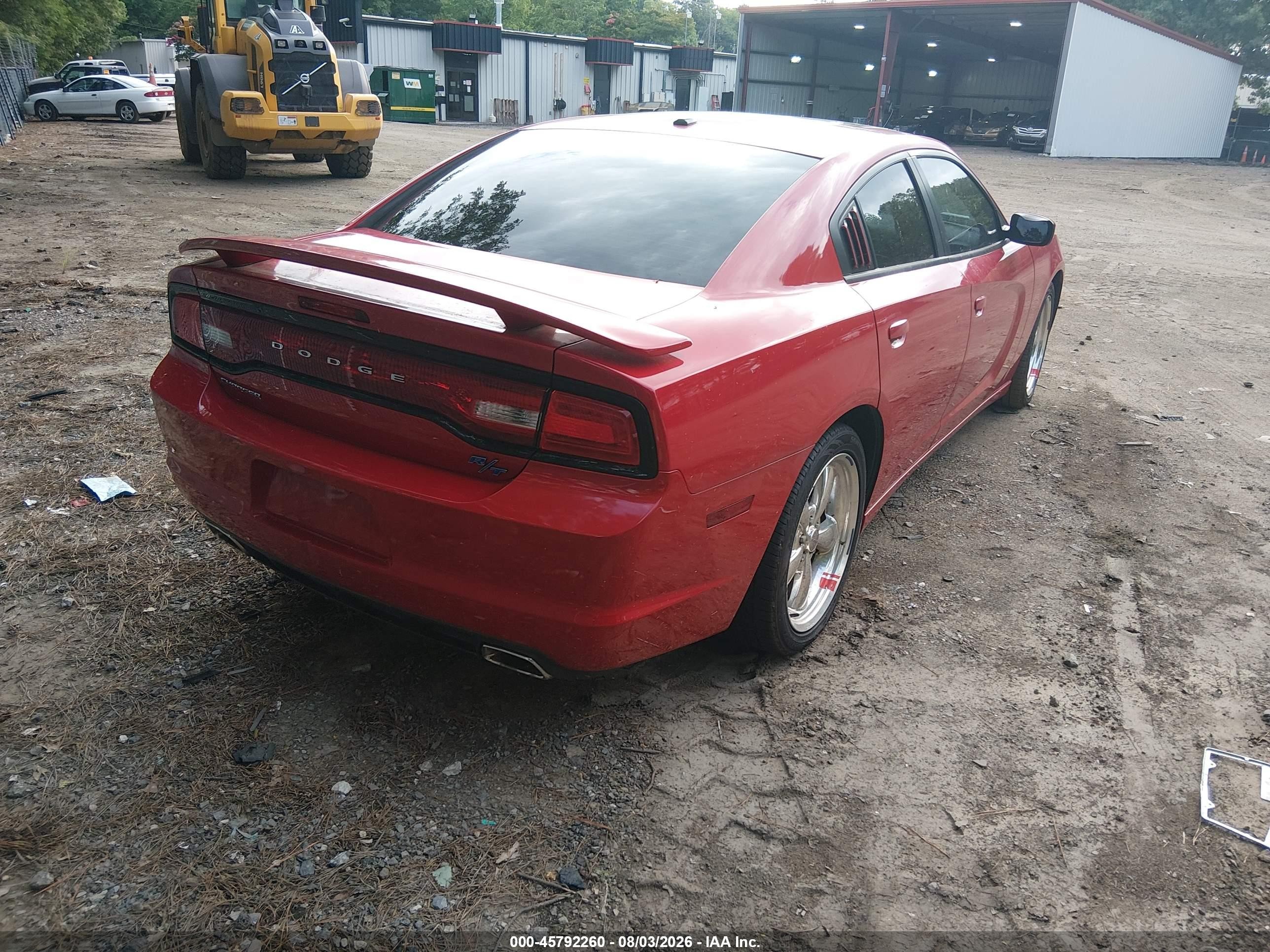 2012 Dodge Charger R/t Red vin: 2C3CDXCT3CH106740