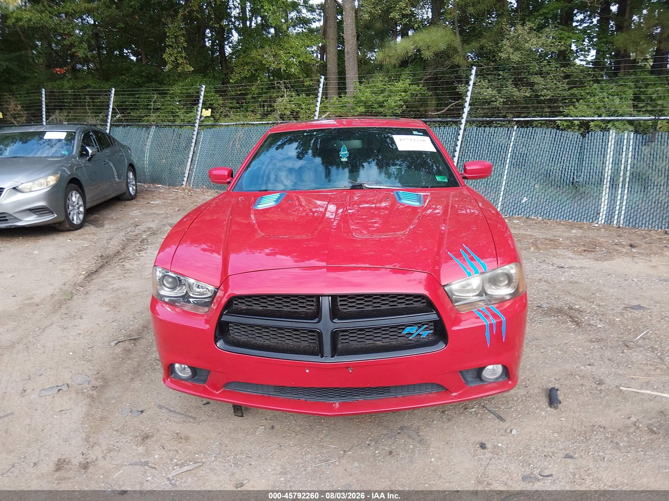 2012 Dodge Charger R/t Red vin: 2C3CDXCT3CH106740