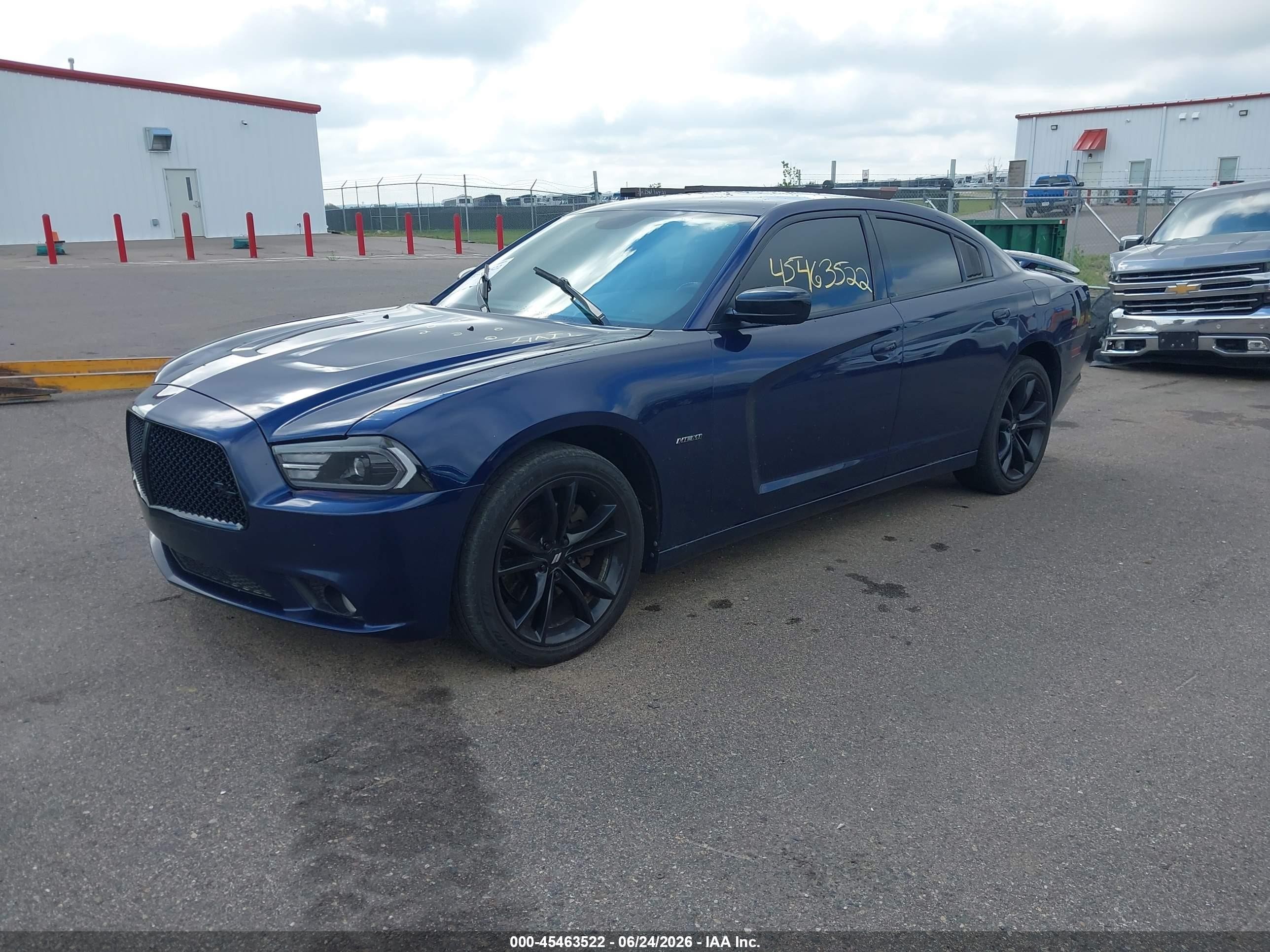2013 Dodge Charger R/t Blue vin: 2C3CDXCT3DH594931