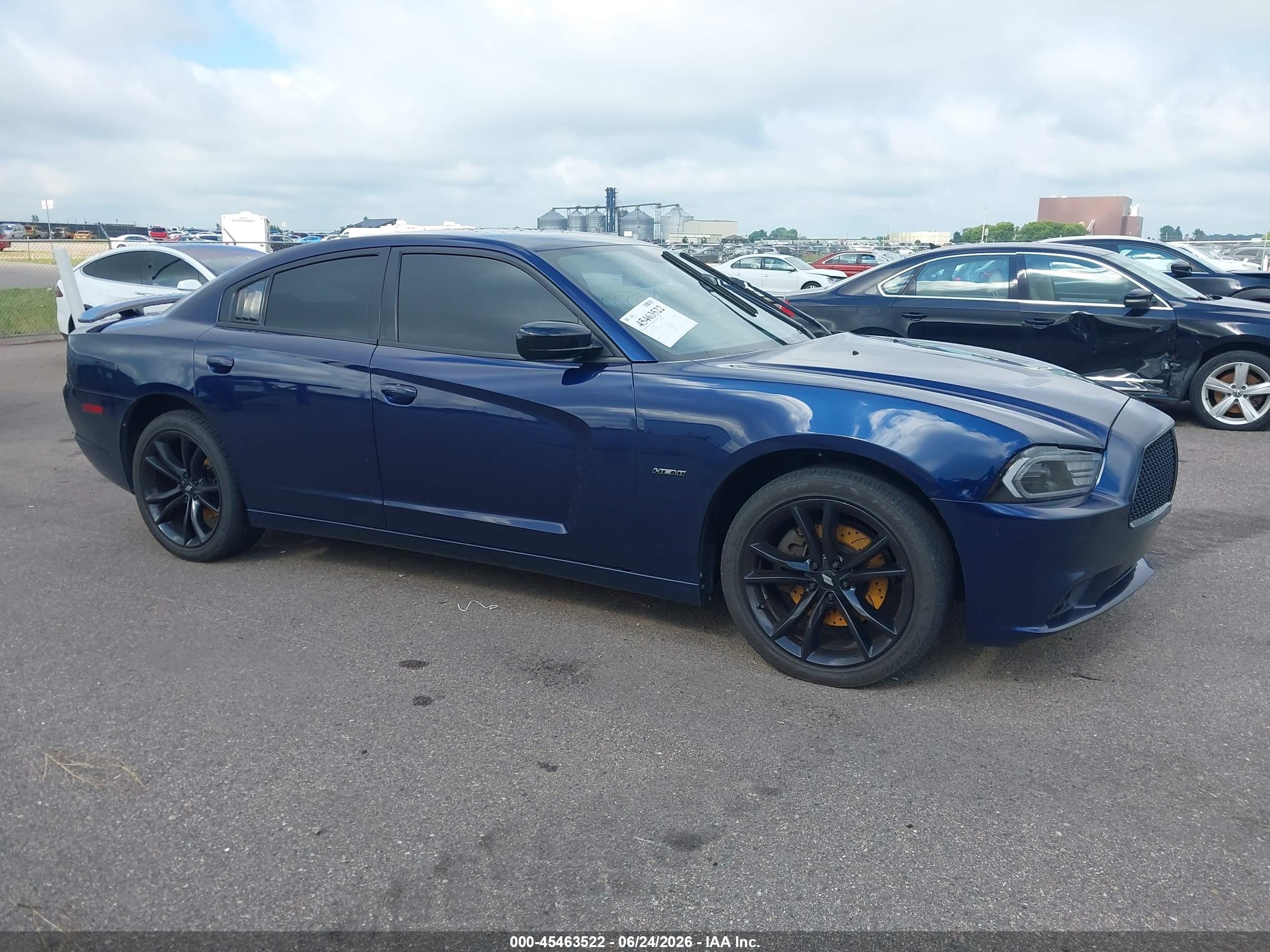 2013 Dodge Charger R/t Blue vin: 2C3CDXCT3DH594931
