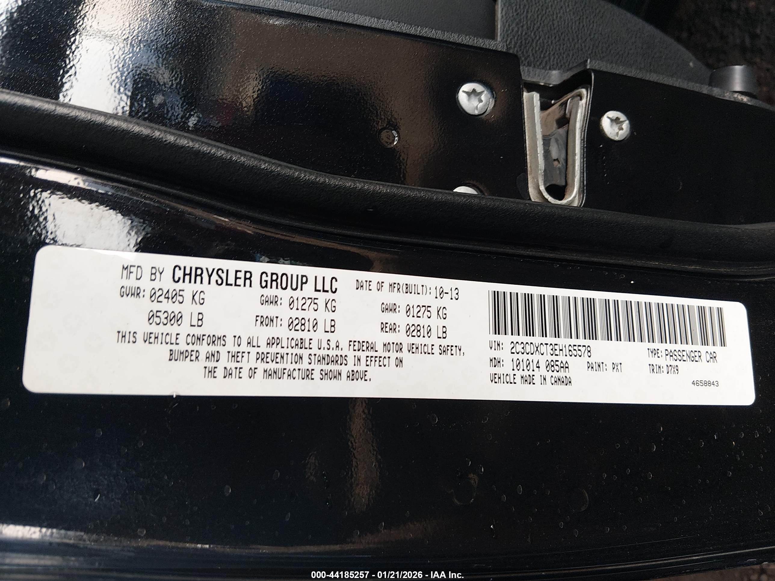 2014 Dodge Charger R/t Black vin: 2C3CDXCT3EH165578