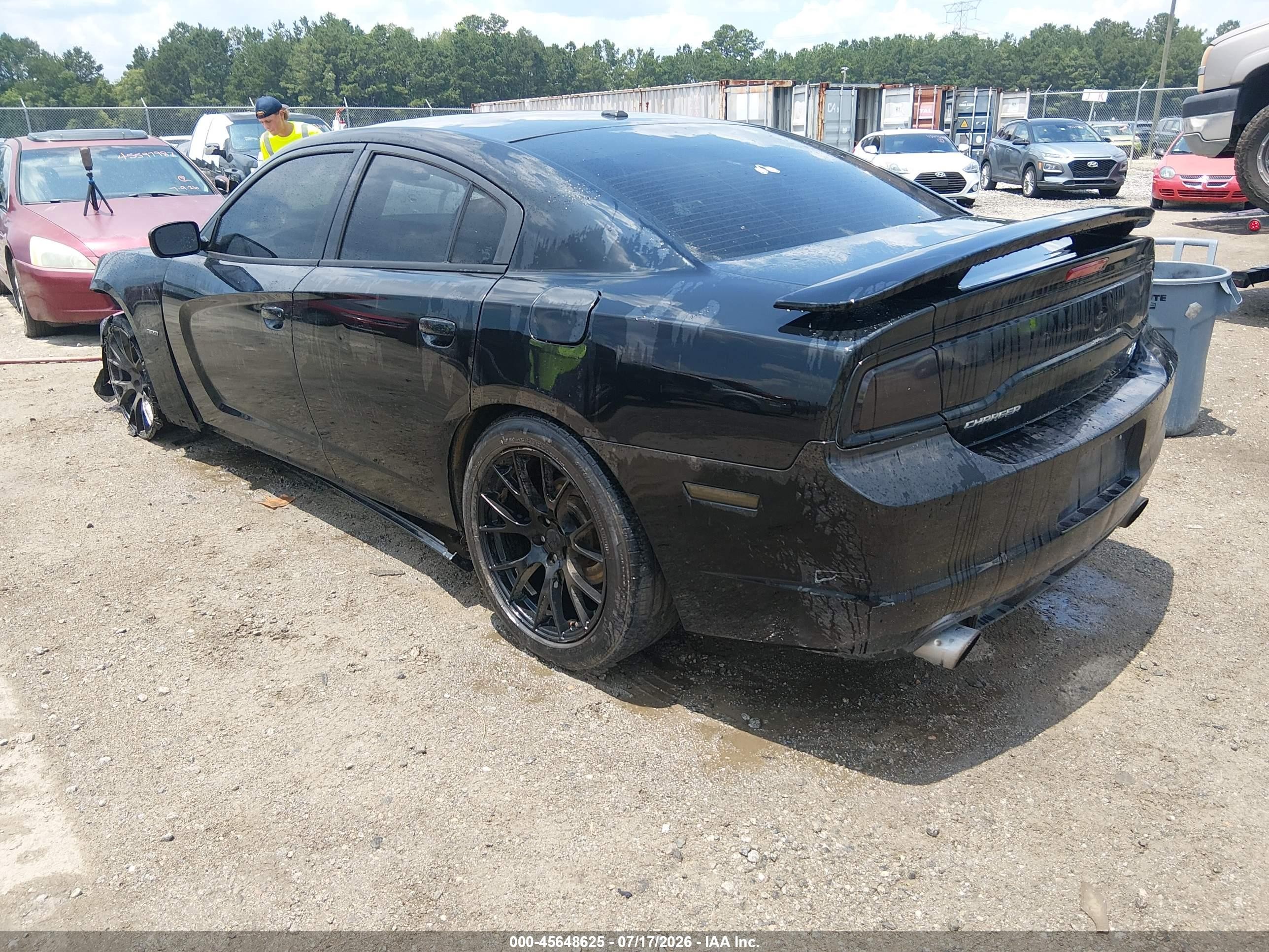 2014 Dodge Charger R/t Black vin: 2C3CDXCT3EH233247