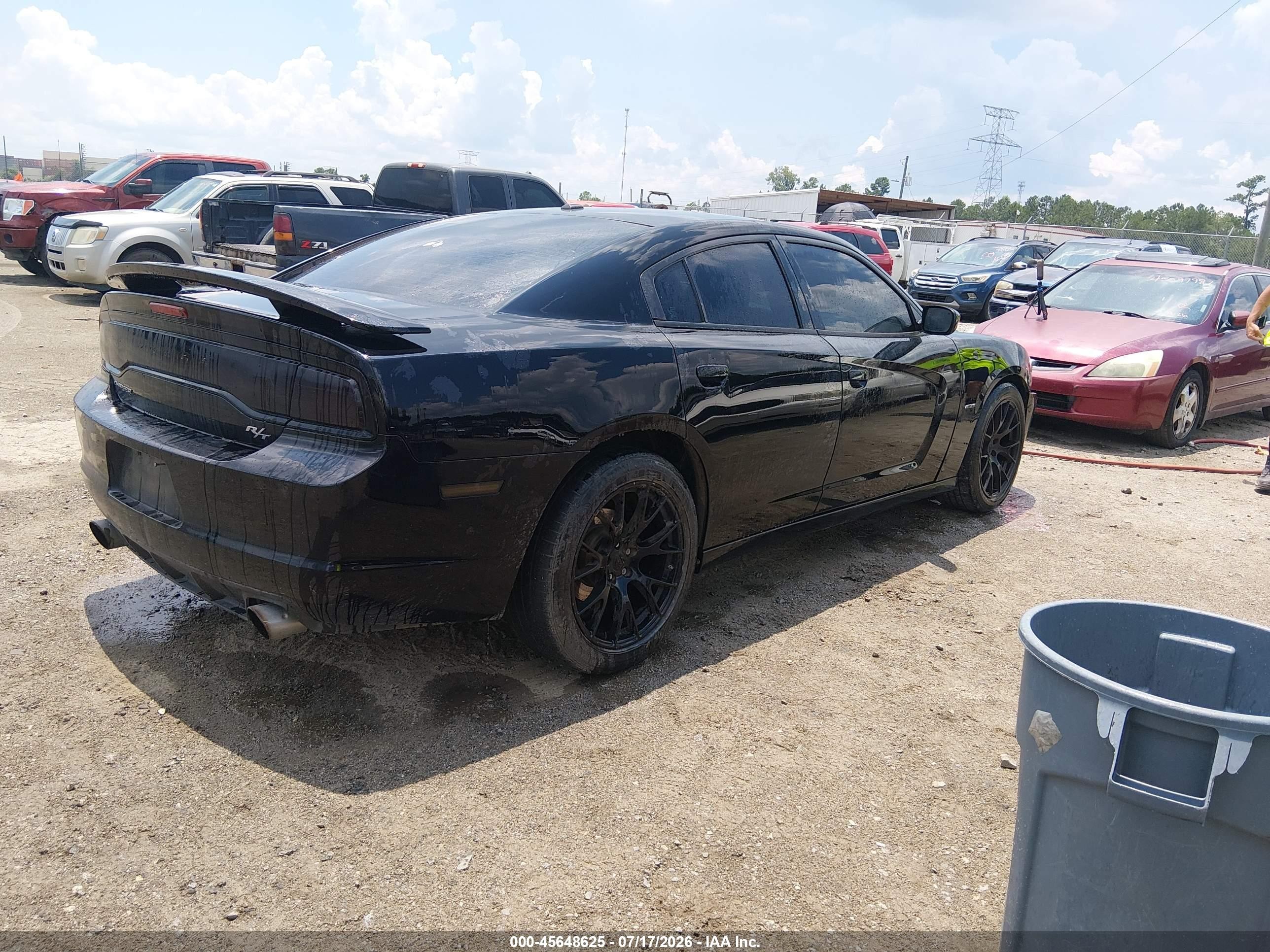2014 Dodge Charger R/t Black vin: 2C3CDXCT3EH233247