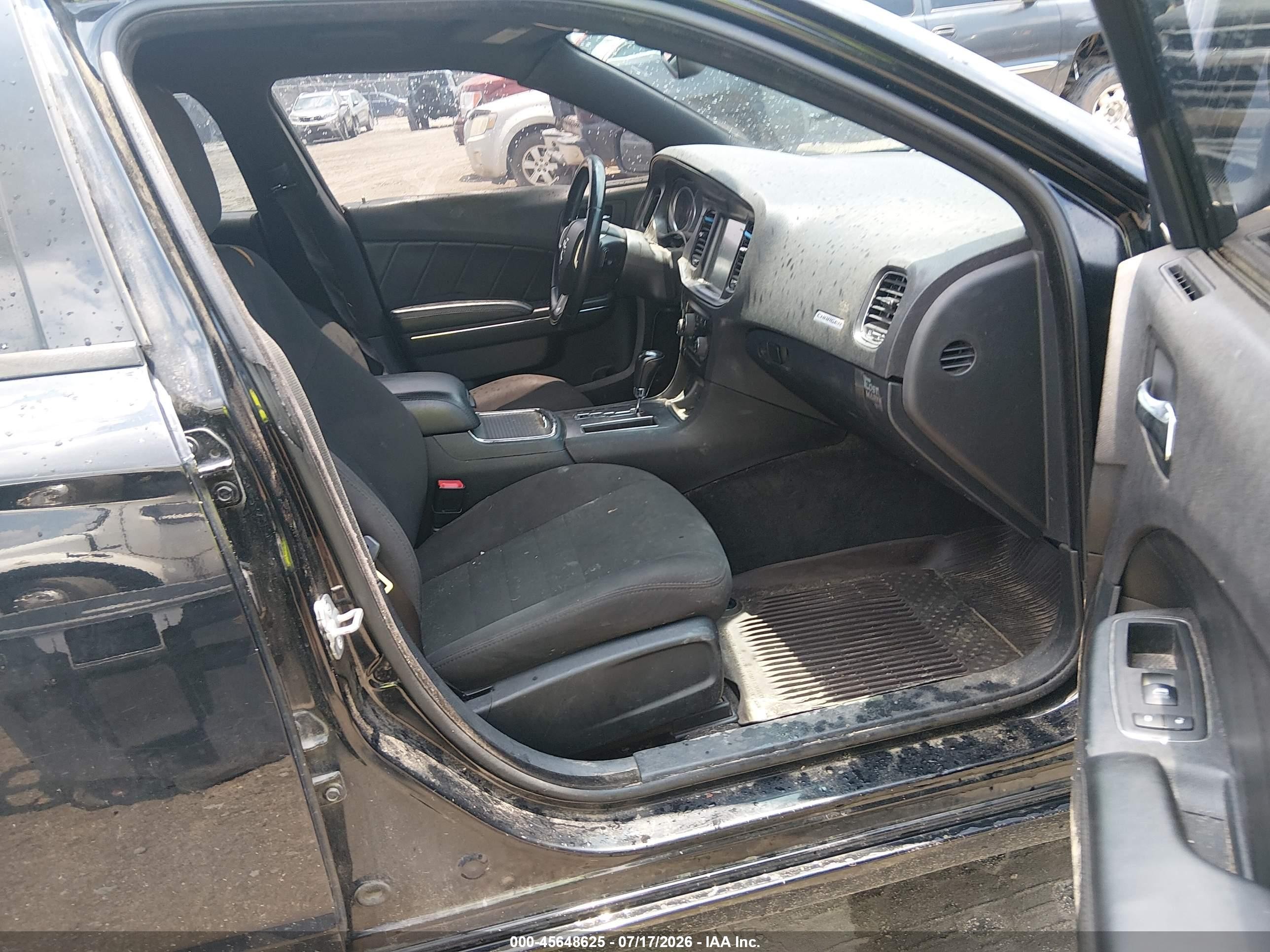 2014 Dodge Charger R/t Black vin: 2C3CDXCT3EH233247